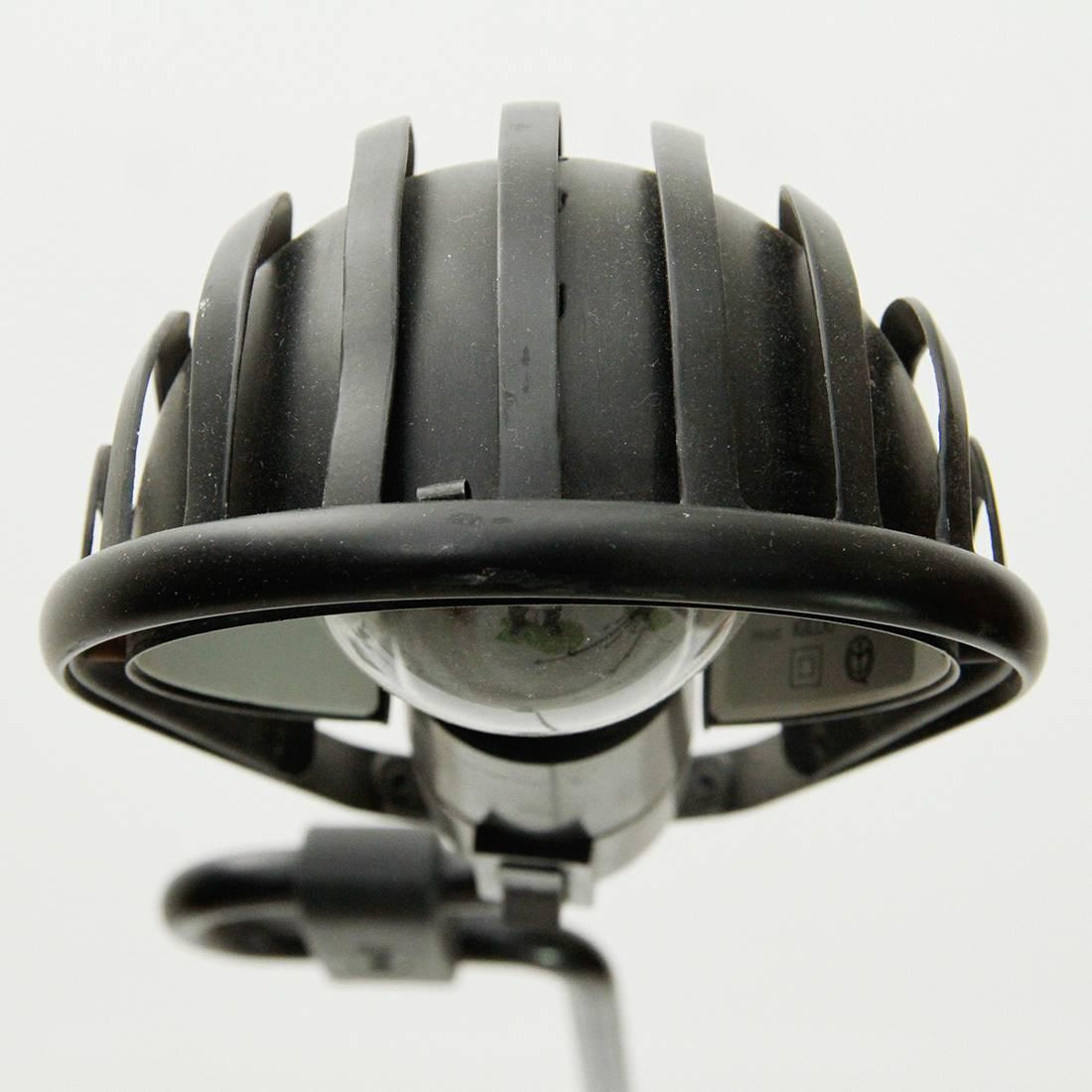 Mid-Century Modern Black Clamp Lamp Igloo by Tommaso Cimini for Lumina, 1980s