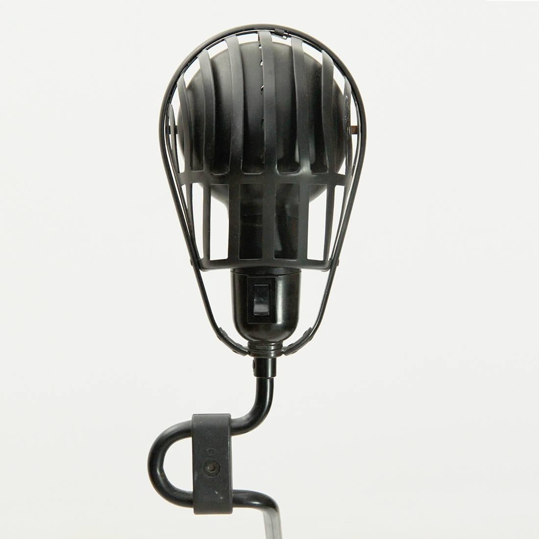 Black Clamp Lamp Igloo by Tommaso Cimini for Lumina, 1980s In Good Condition In Savona, IT