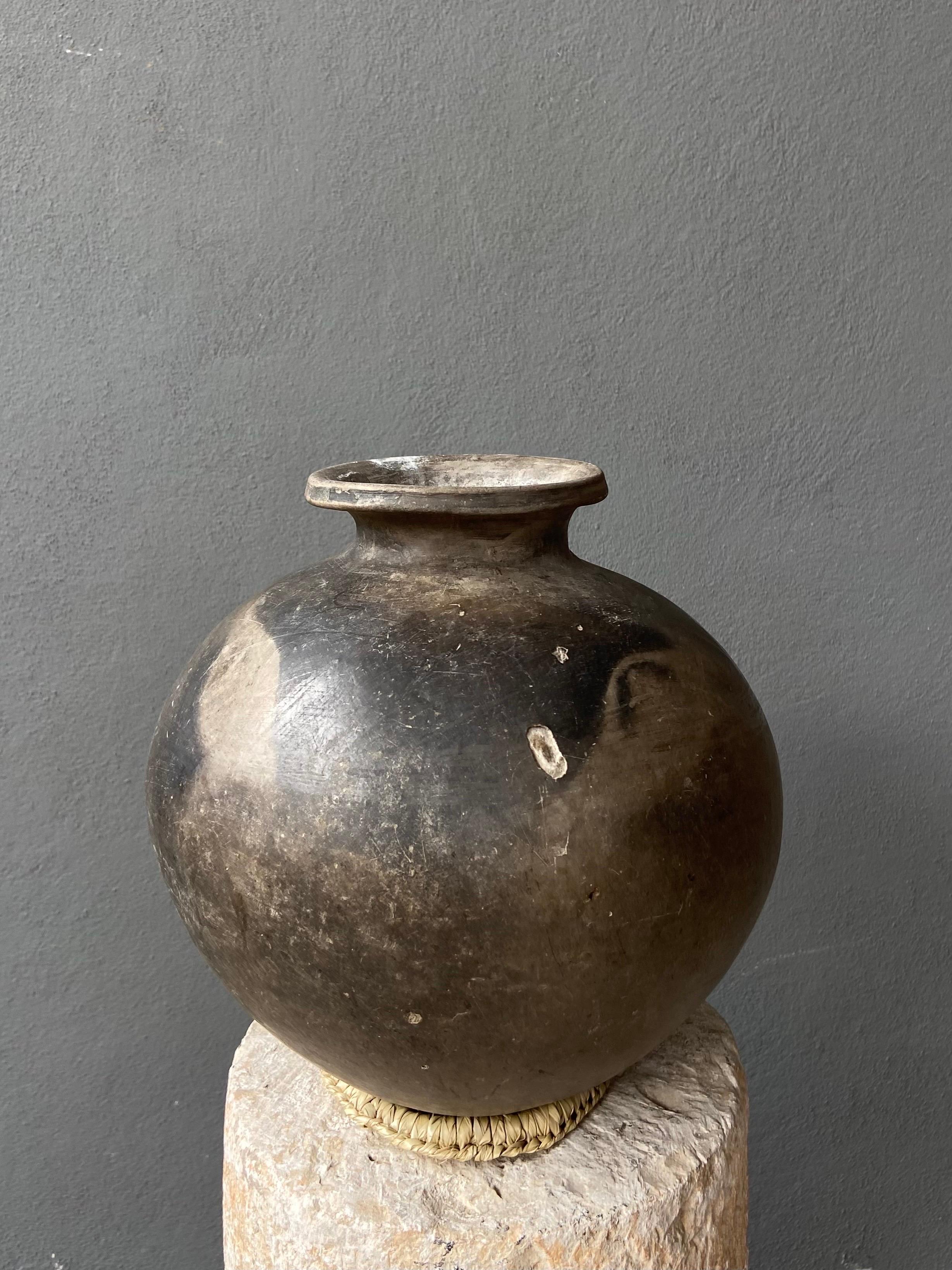 Schwarzer Ton Keramik Mezcal Jar aus Oaxaca, Mexiko, 1950er Jahre (Mexikanisch)