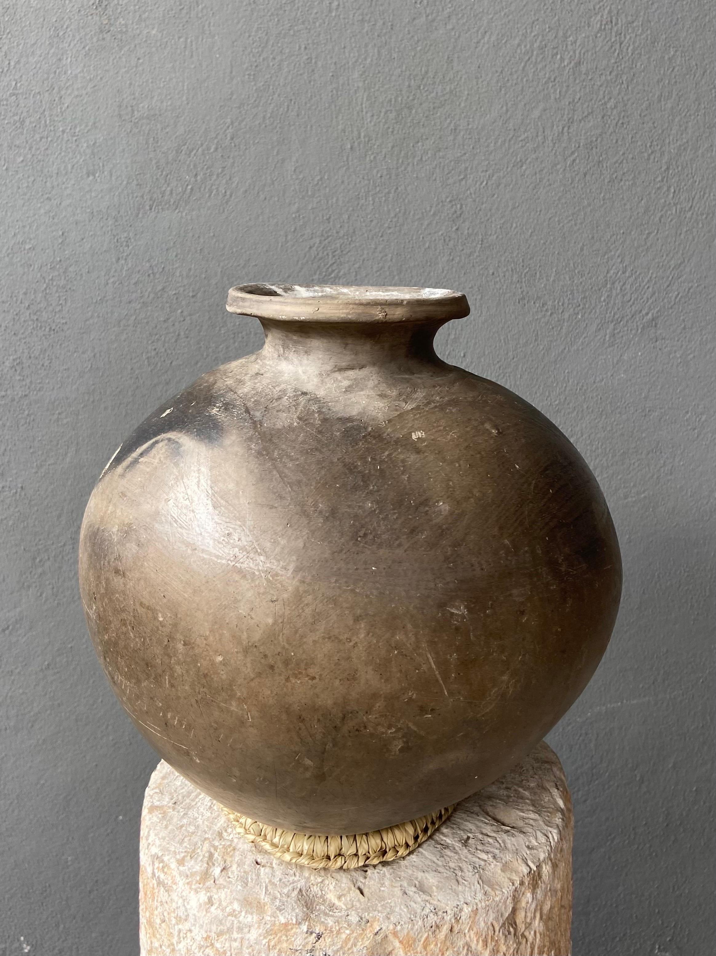 Mexican Black Clay Ceramic Mezcal Jar From Oaxaca, Mexico, 1950´s