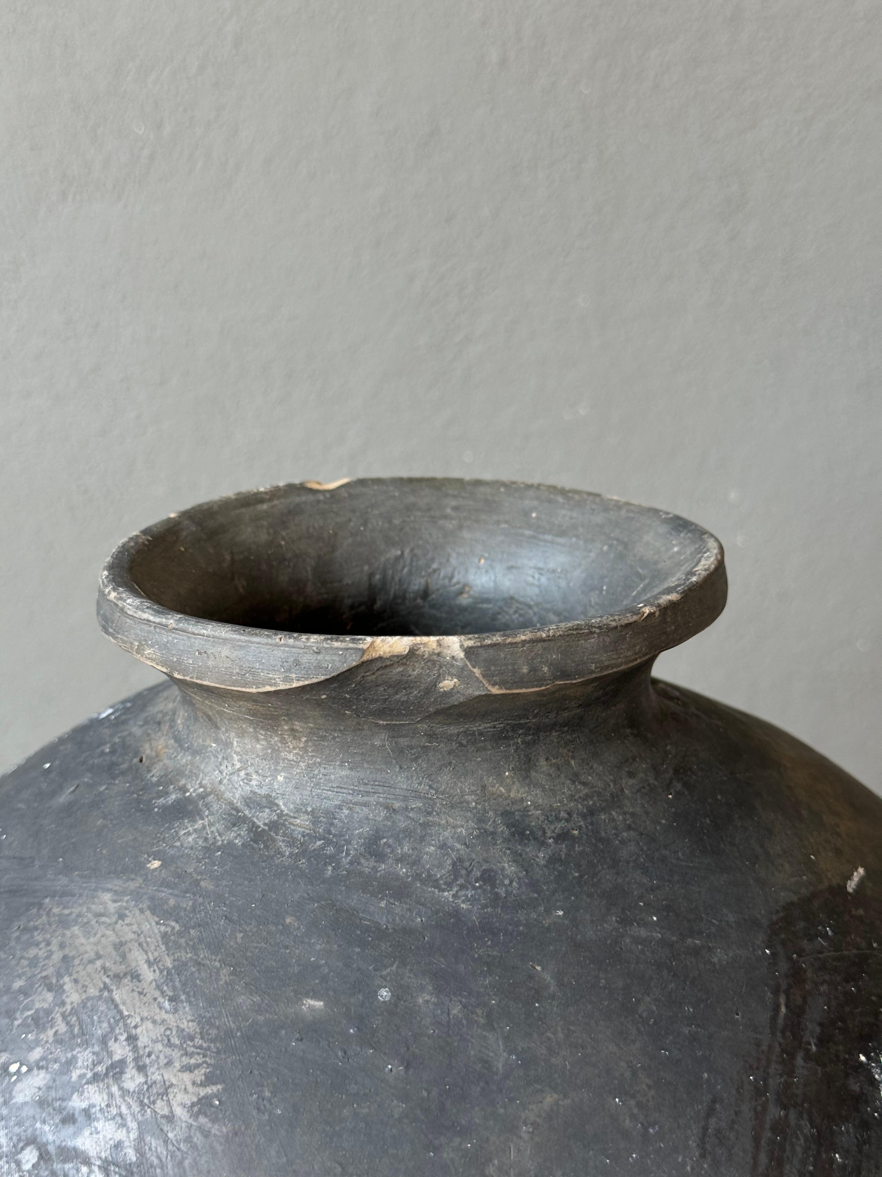 Black Clay Ceramic Mezcal Pot From Coyotepec, Oaxaca, 1950´s 3