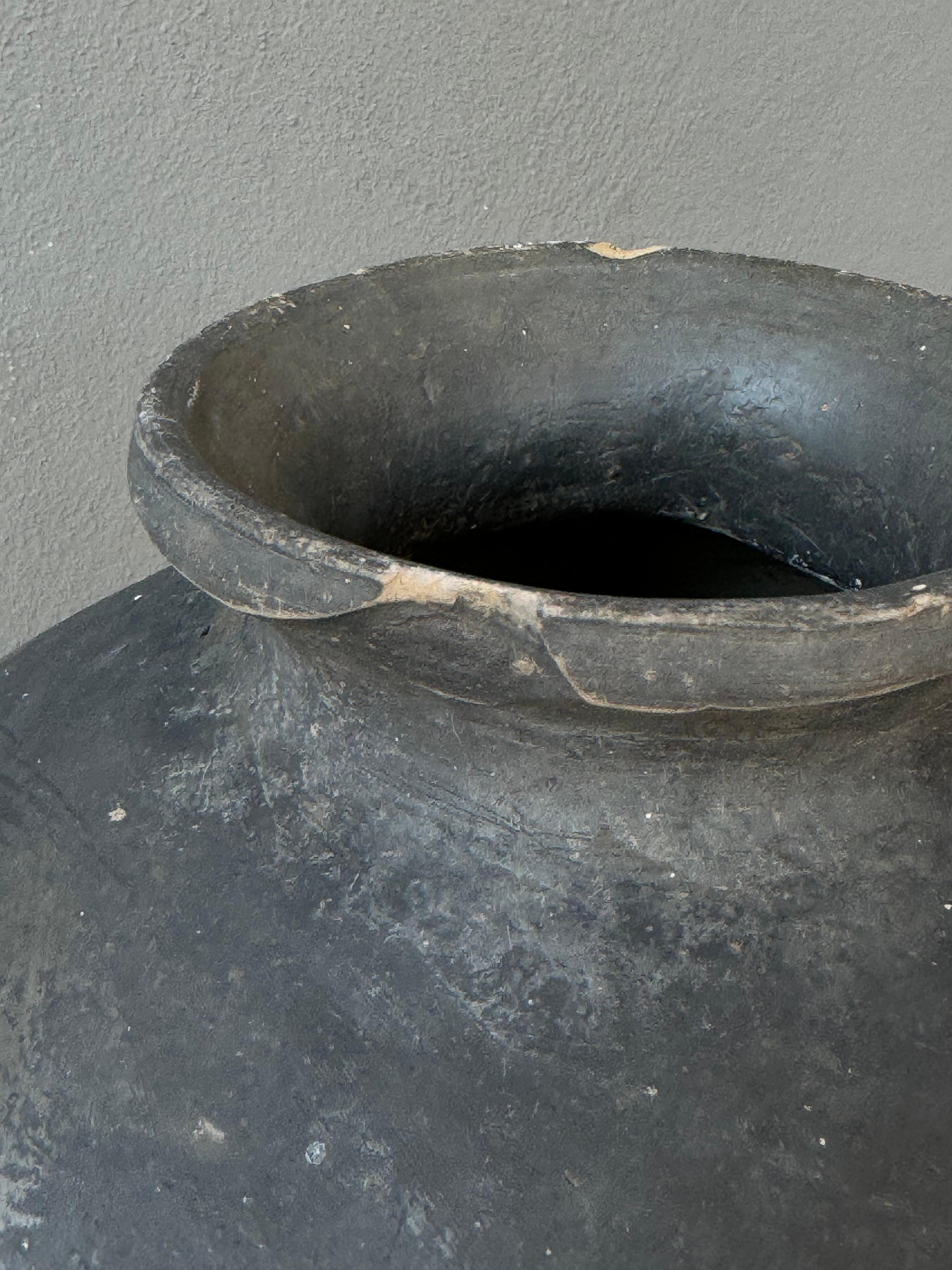 Mexican Black Clay Ceramic Mezcal Pot From Coyotepec, Oaxaca, 1950´s