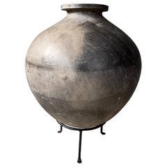 Black Clay Mezcal Jug From Oaxaca, Mexico, Circa 1940´s