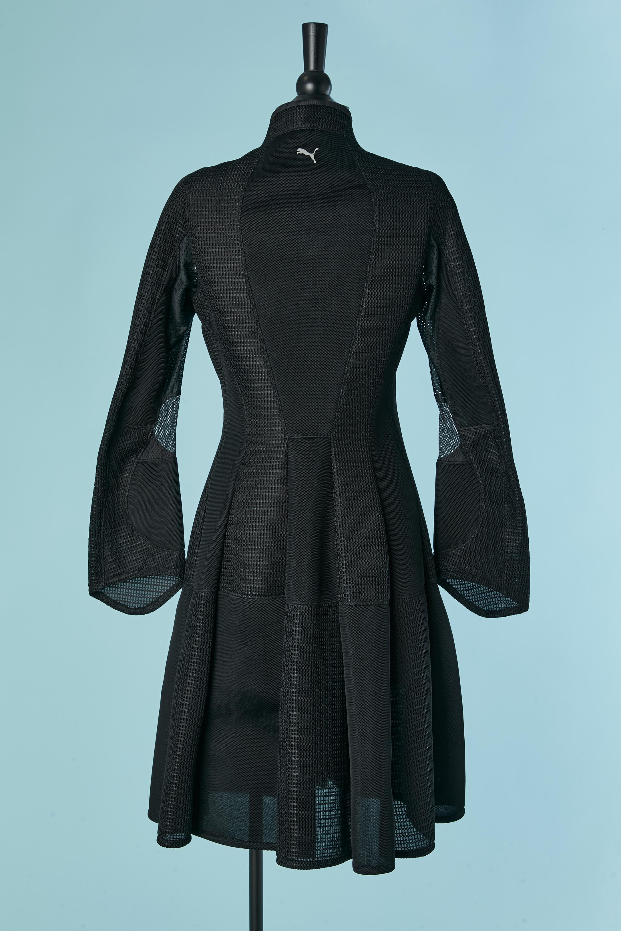 Schwarzer Mantel aus technischem Gewebe JUNYA WATANABE & PUMA im Angebot 3