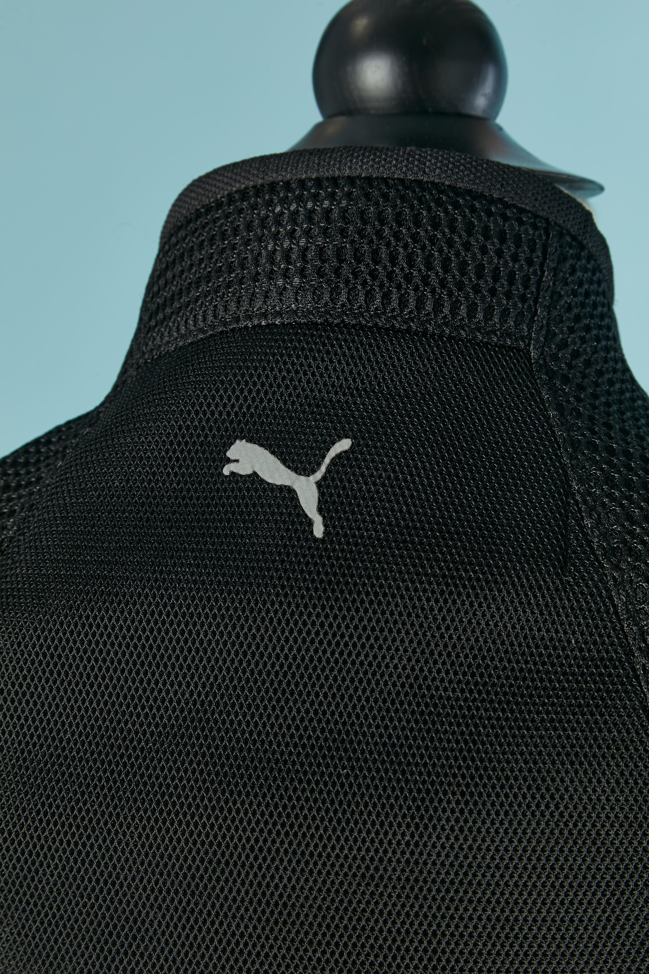 Schwarzer Mantel aus technischem Gewebe JUNYA WATANABE & PUMA im Angebot 4