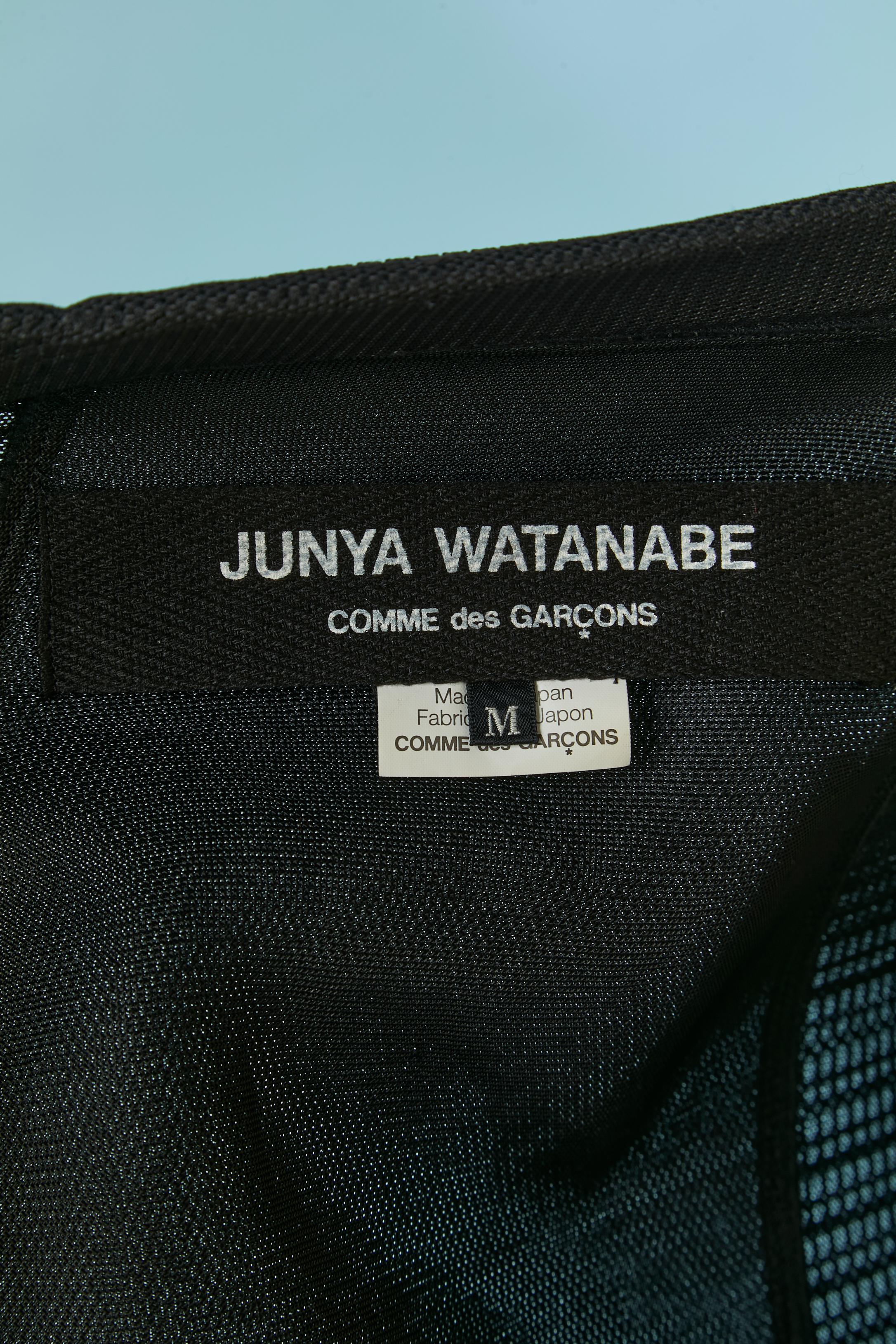 Schwarzer Mantel aus technischem Gewebe JUNYA WATANABE & PUMA im Angebot 5
