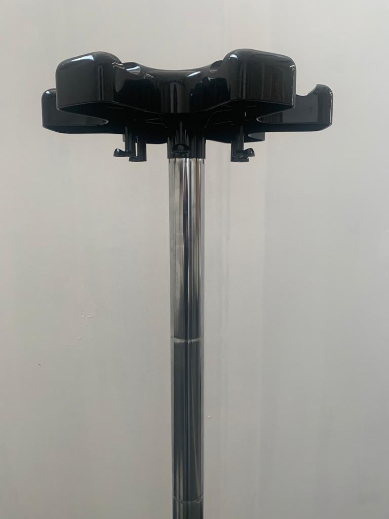 Italian Black Coat Rack by Roberto Lucchi and Paolo Orlandini for Velca For Sale