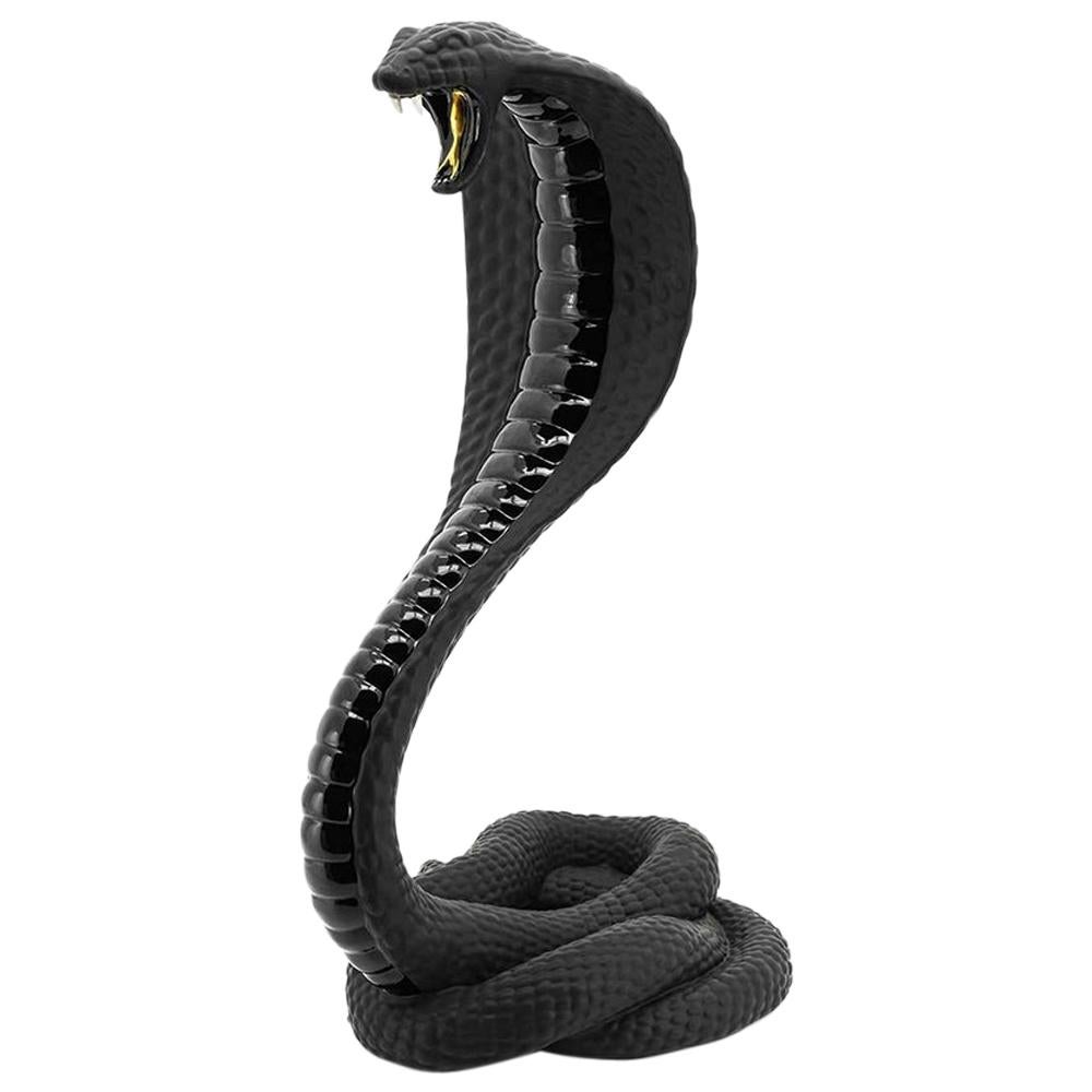 Black Cobra Sculpture