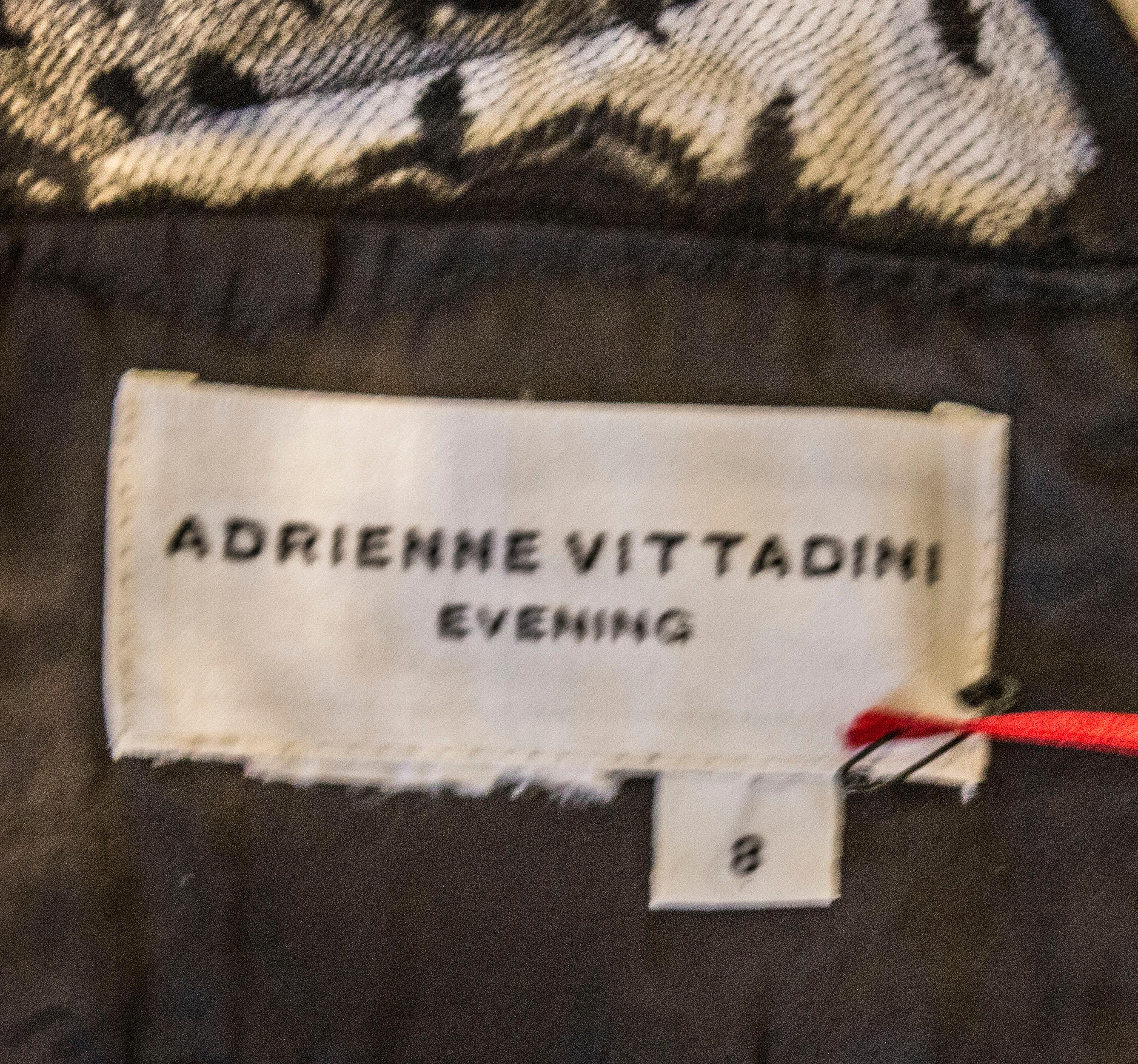Adrienne Vittadini - Robe de cocktail noire en vente 4