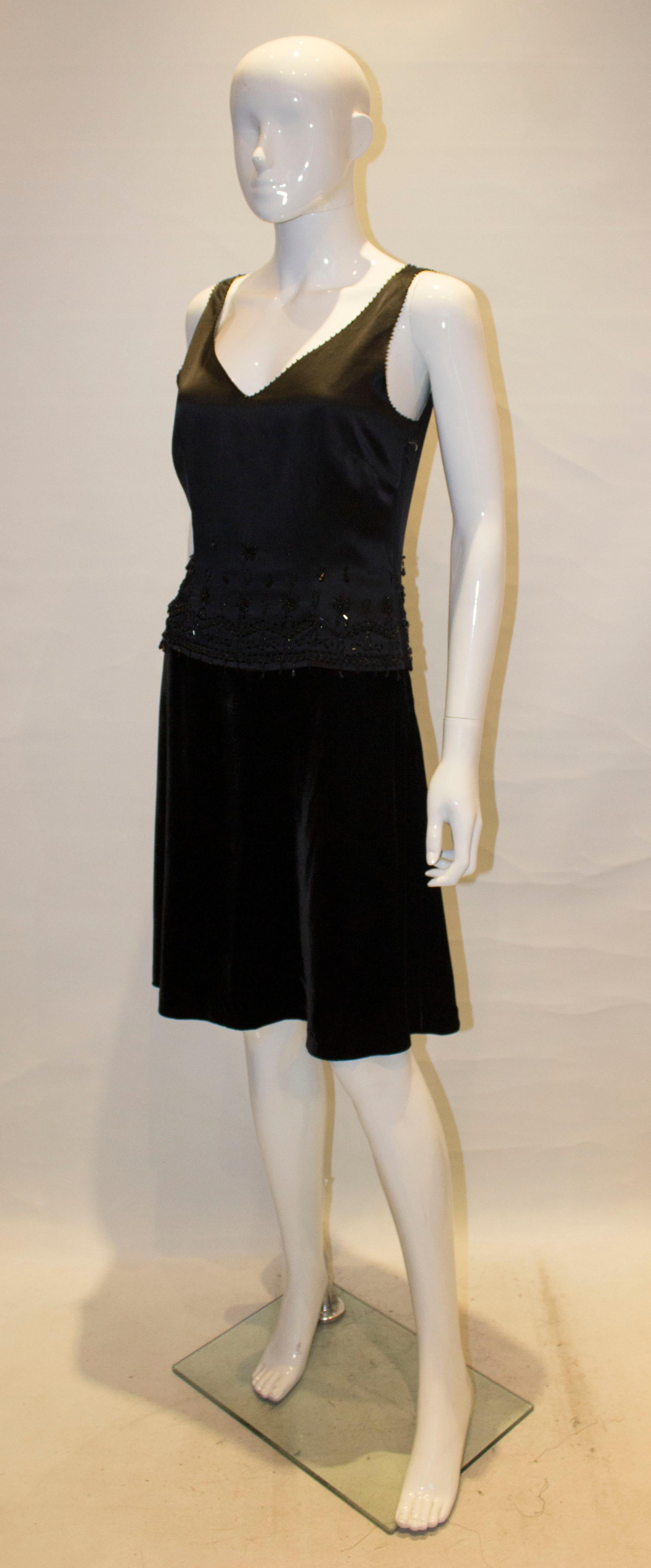 Black Cocktail Dress by Birger and Mikkelsen In Good Condition For Sale In London, GB