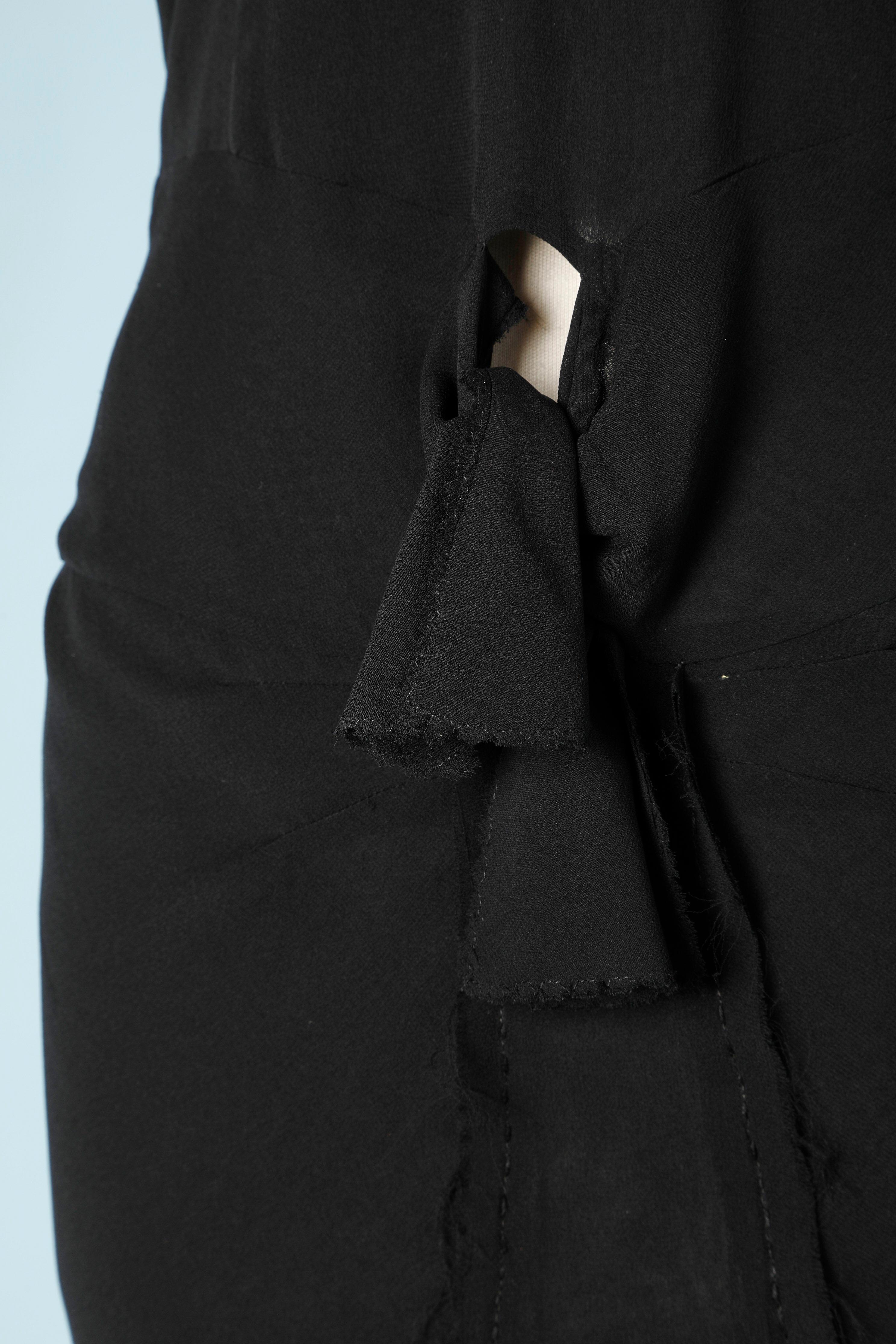 Noir Robe de cocktail noire en vente