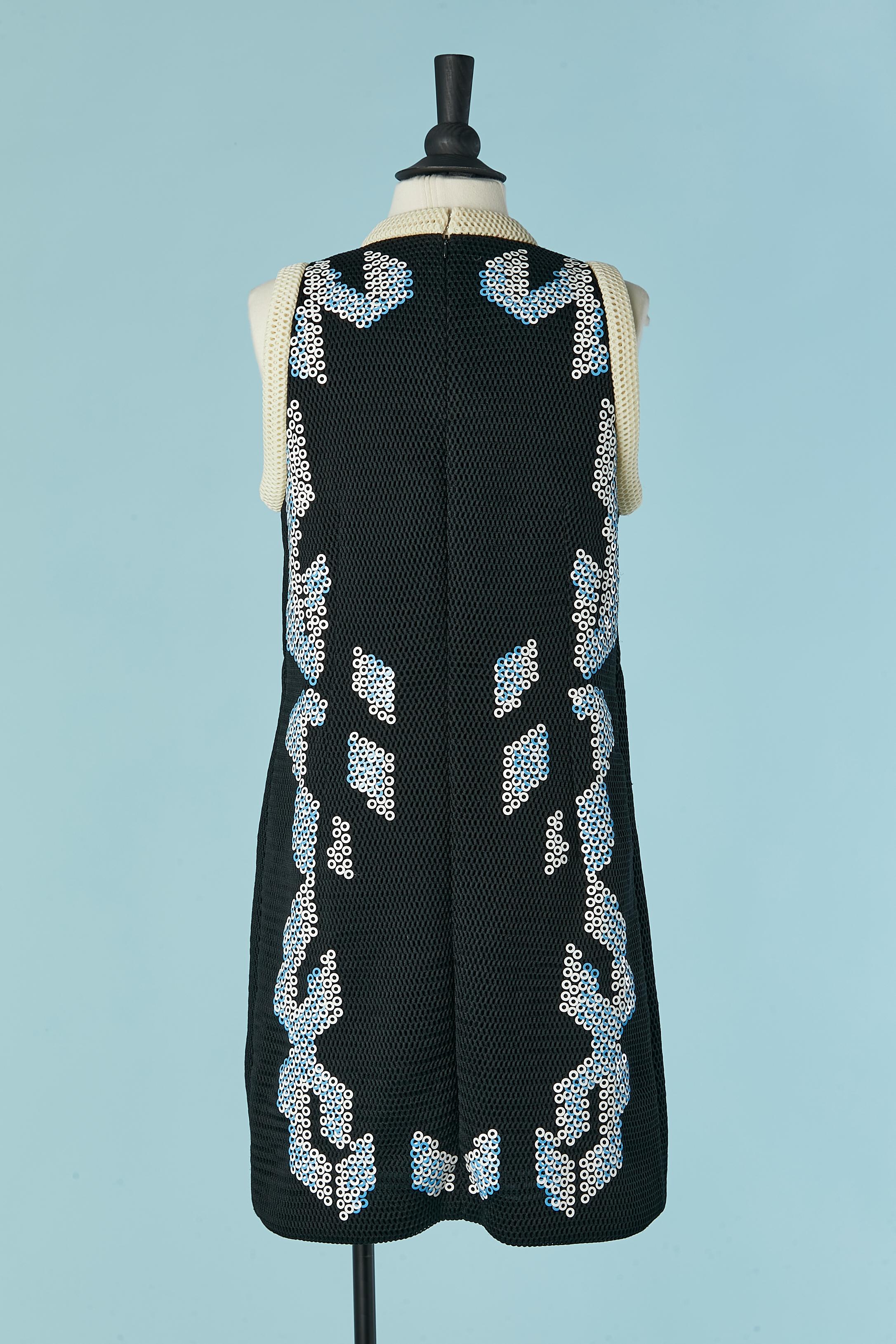 Vestido de cóctel negro con abalorios y adornos de lentejuelas Peter Pilotto en venta 2