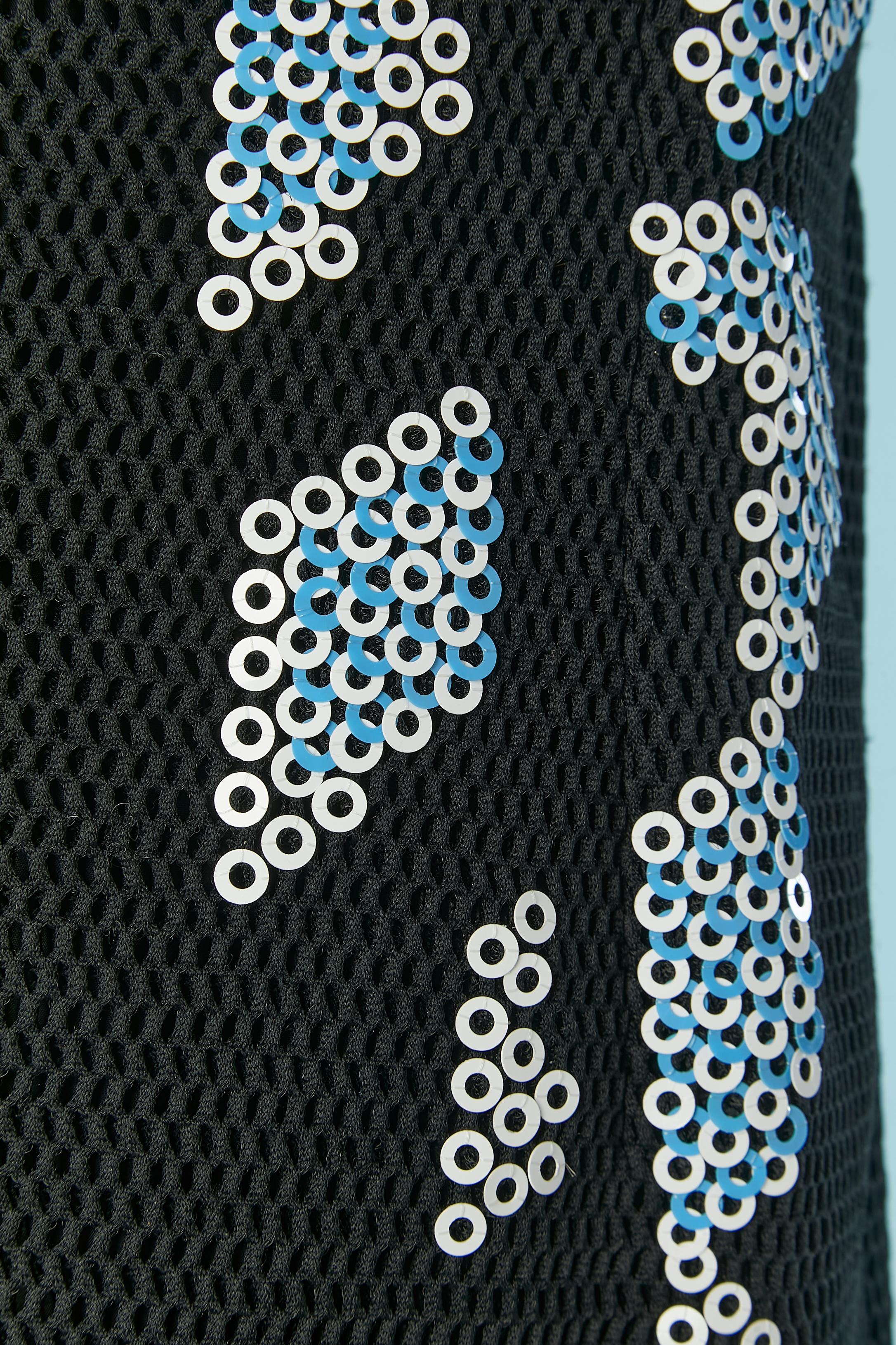 Vestido de cóctel negro con abalorios y adornos de lentejuelas Peter Pilotto en venta 3