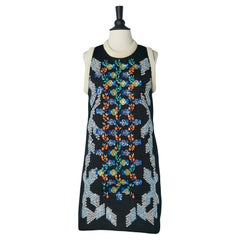 Vestido de cóctel negro con abalorios y adornos de lentejuelas Peter Pilotto