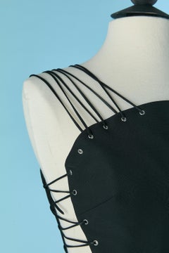 Robe de cocktail noire avec cordon noir VERSUS VERSACE
