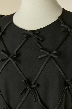 Black cocktail dress with bow MOSCHINO CHEAP & CHIC