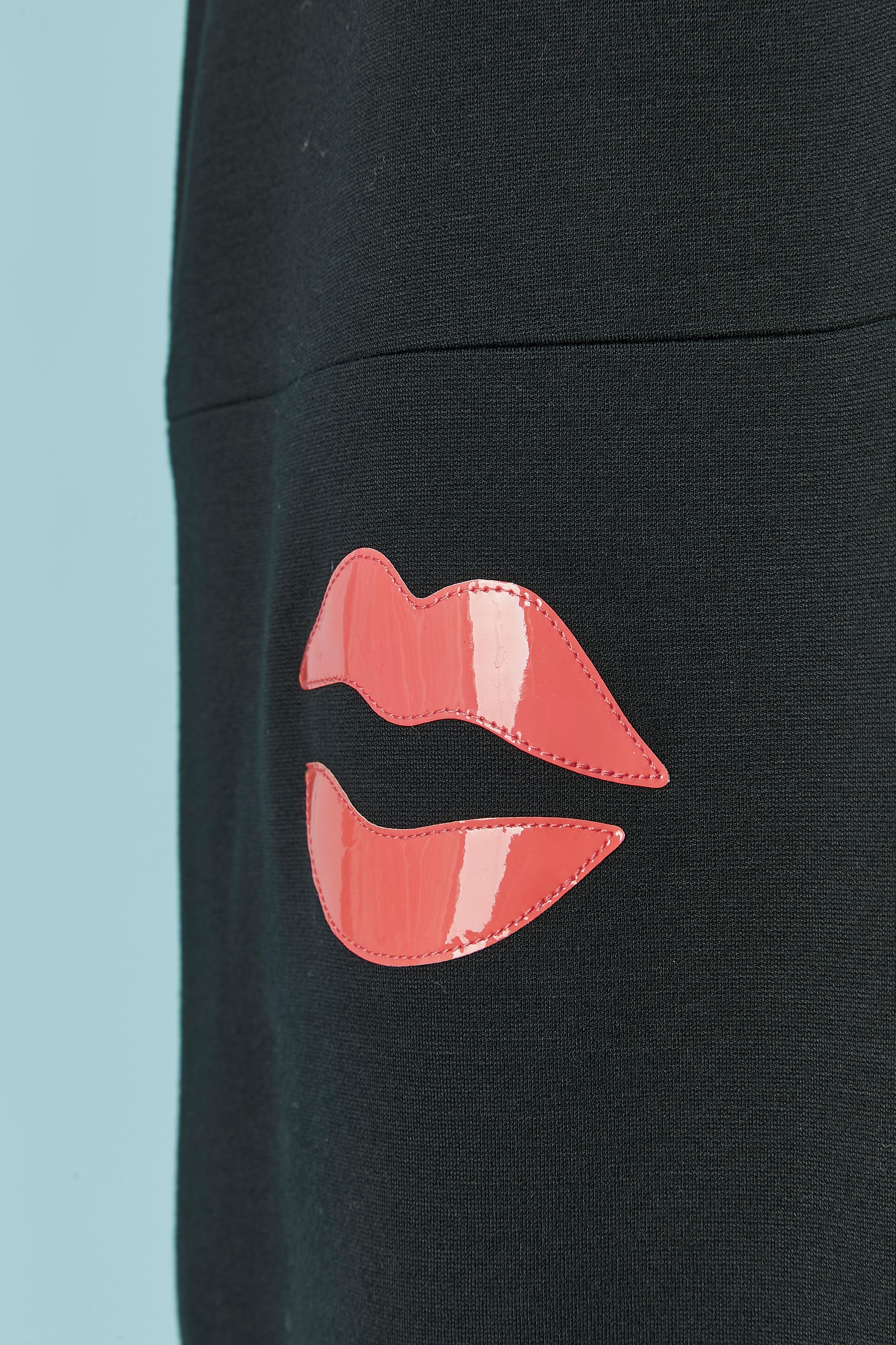 Women's Black cocktail dress with 