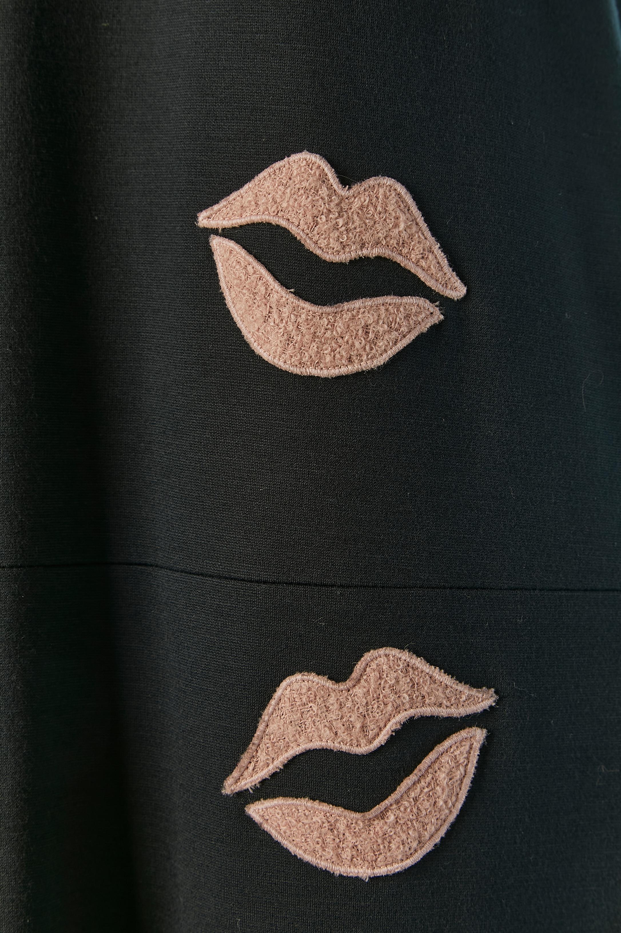 Black cocktail dress with 