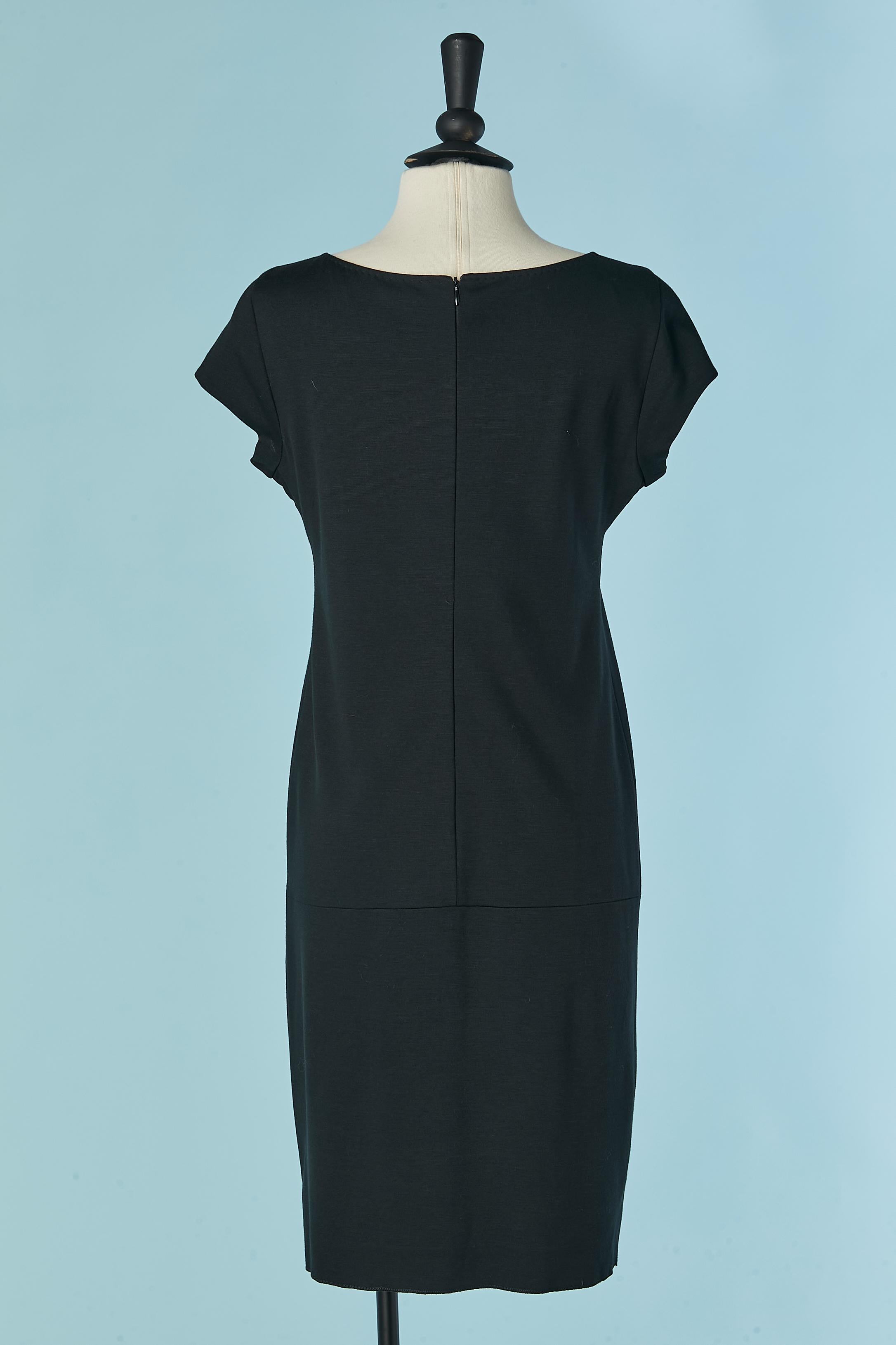 Black cocktail dress with 