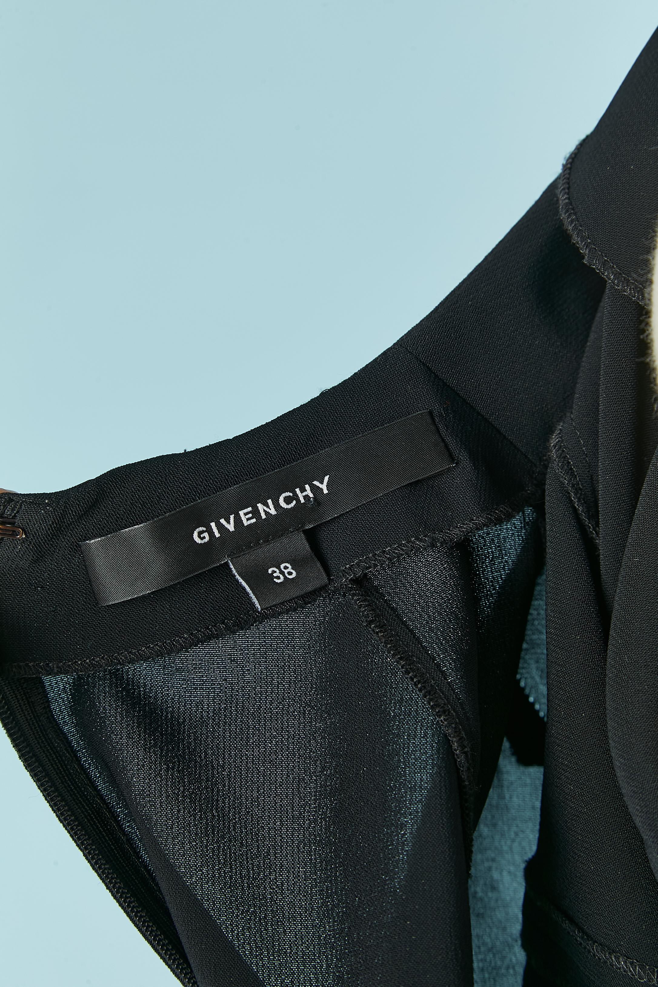 Black cocktail dress with gold metal copper studs GIVENCHY For Sale 2