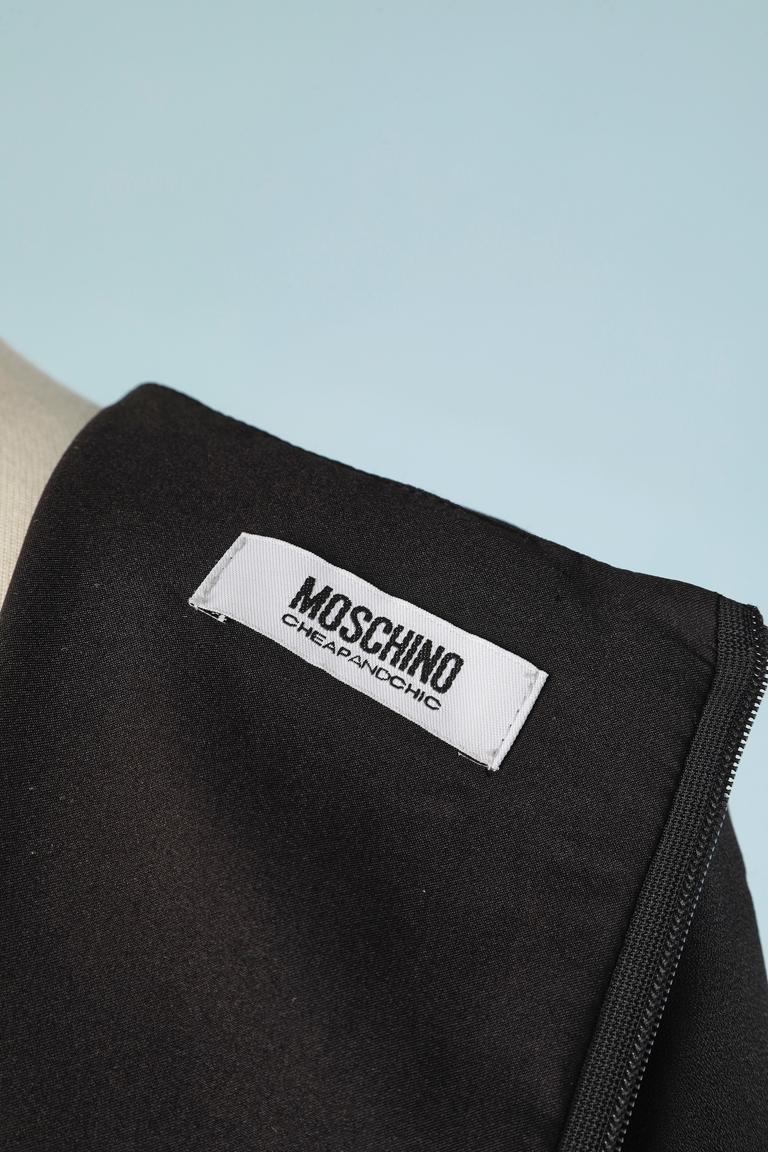 Moschino Black Viscose Cocktail Dress