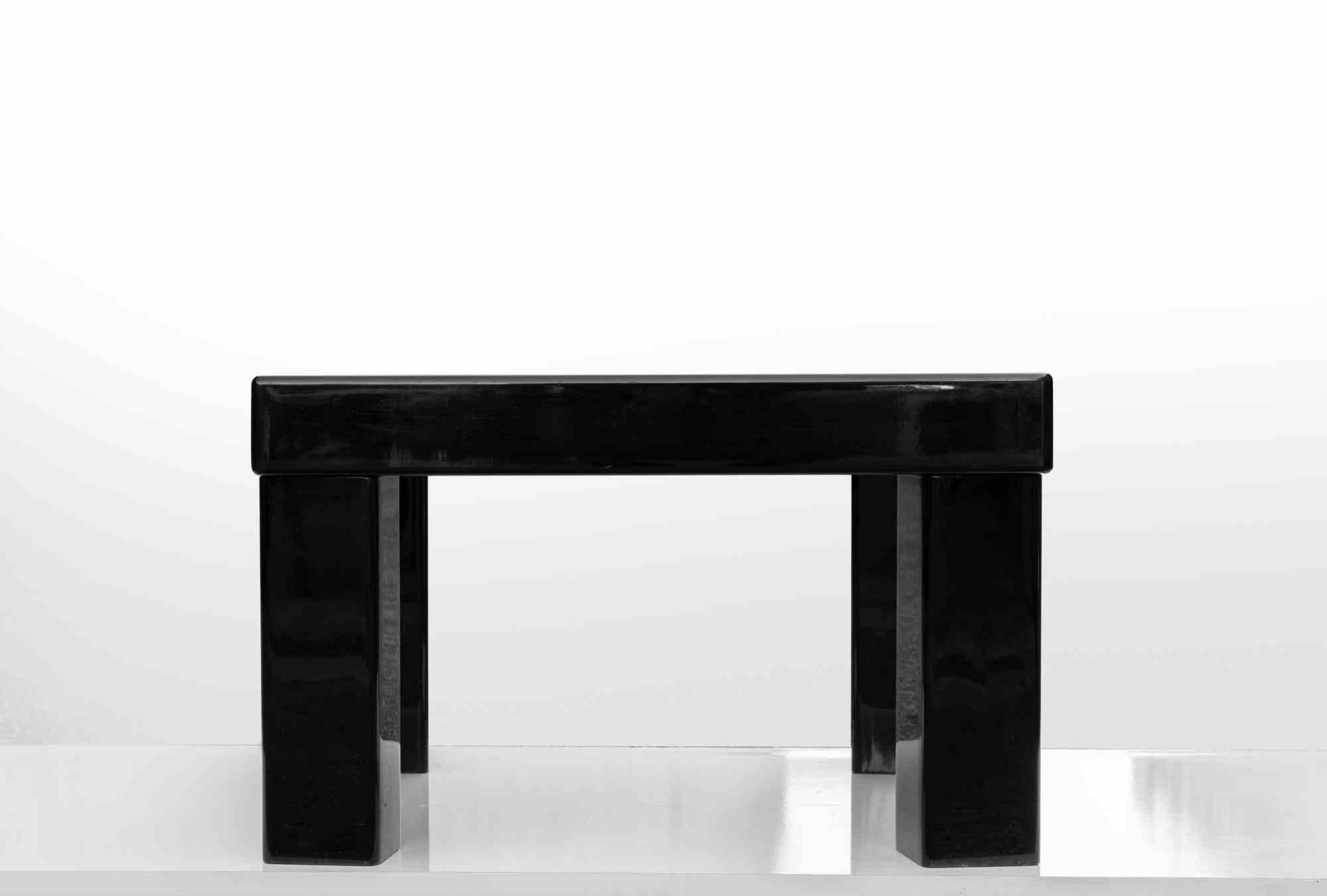 Black Coffee Table, Italy, 1970s In Good Condition For Sale In Roma, IT