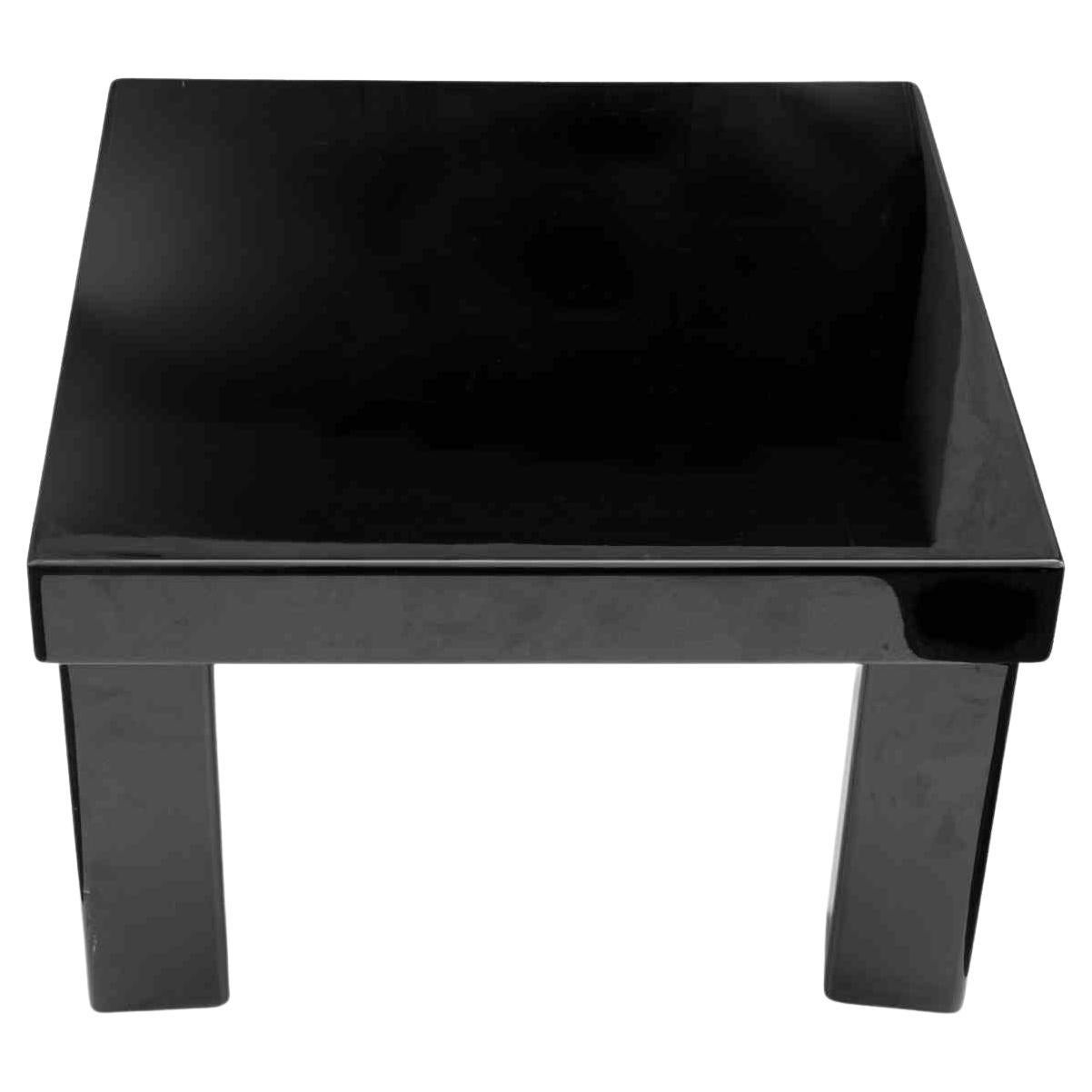 Black Coffee Table, Italy, 1970s For Sale