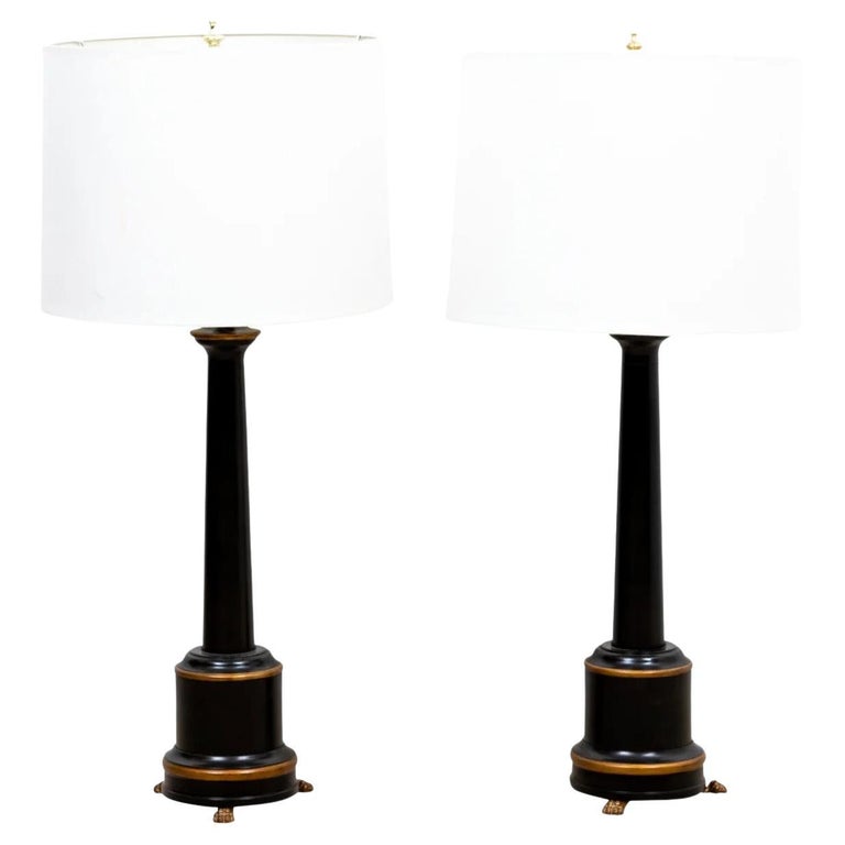 Black Column Lamps For Sale at 1stDibs