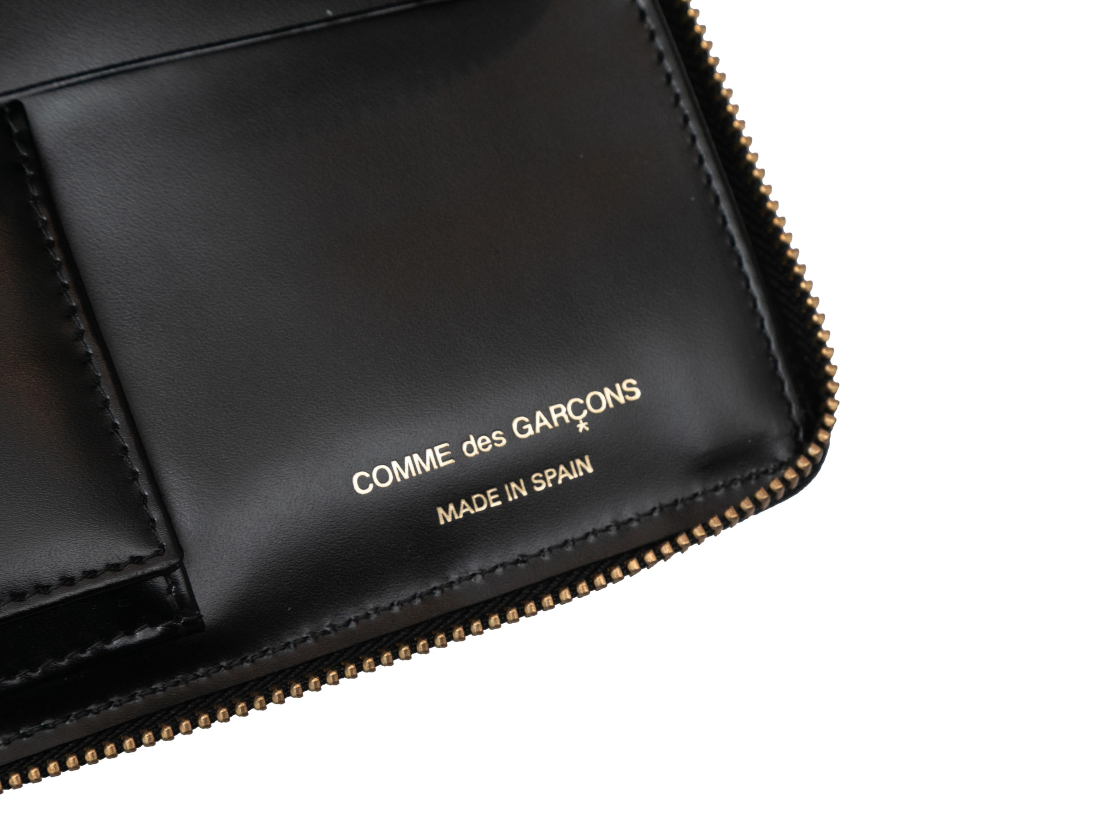 Women's Black Comme Des Garcons Leather Continental Wallet For Sale