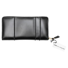 Used Black Comme Des Garcons Leather Continental Wallet