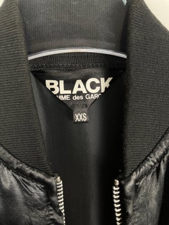 Black Comme des Garcons Long Bomber Coat