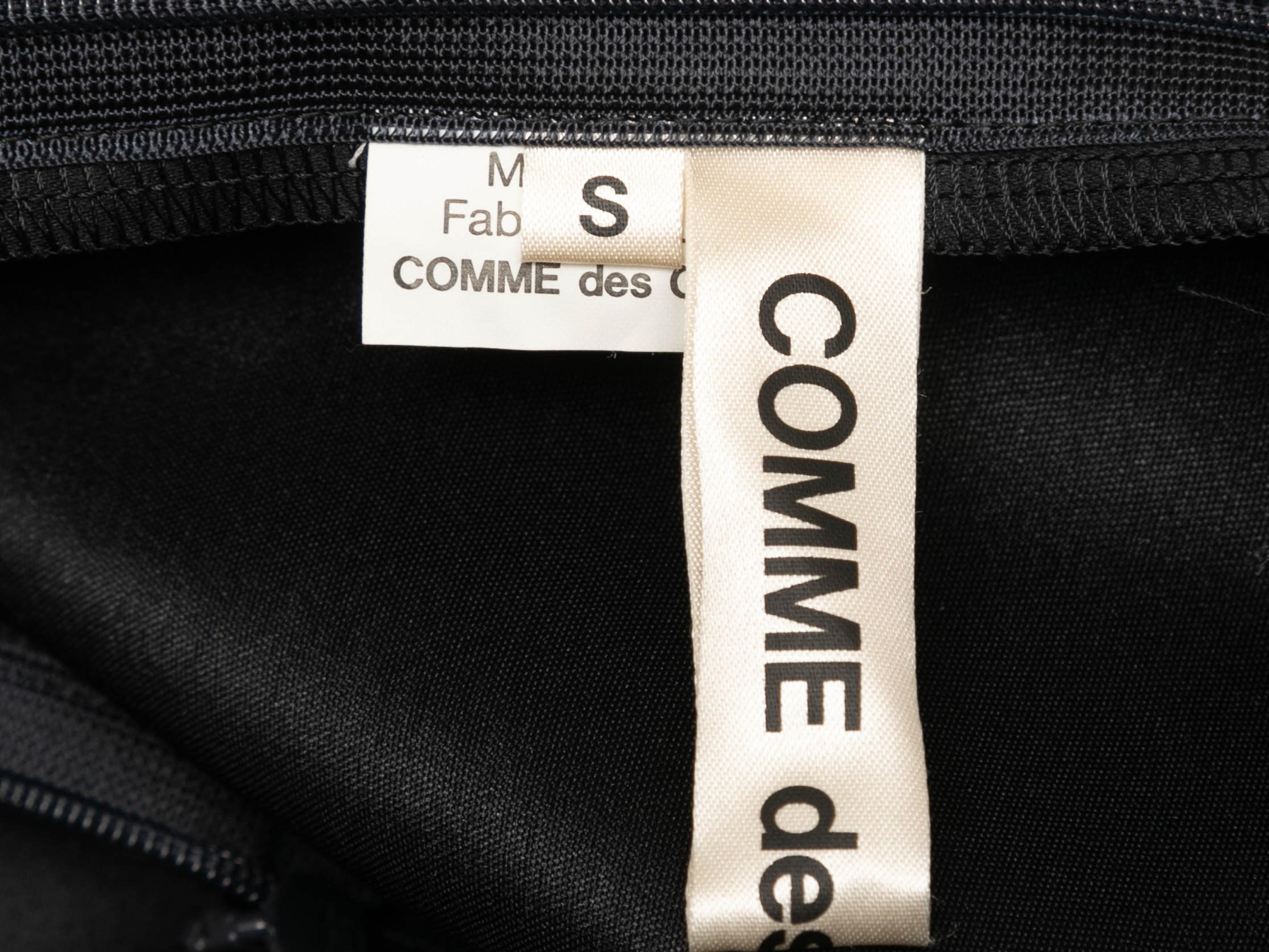 Black Comme Des Garcons Puff Sleeve Satin Dress Size US S For Sale 1