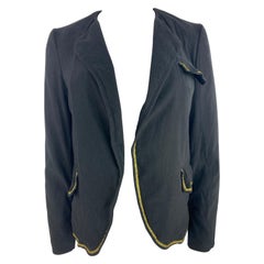 Giacca blazer in velluto nero Comme des Garçons, taglia XS