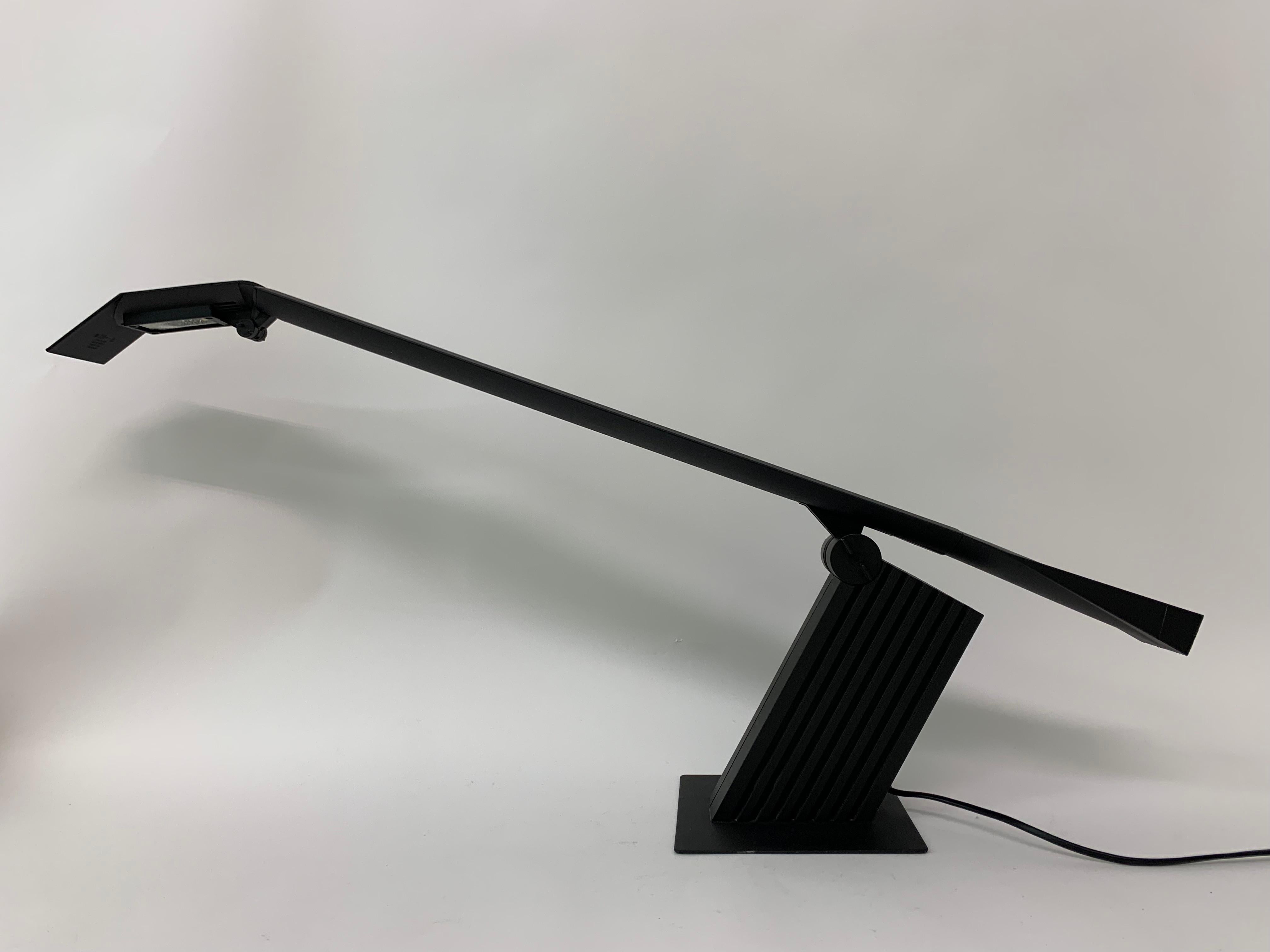 Late 20th Century Black Condor Desk Lamp by Hans Von Klier for Bilumen, 1988 For Sale