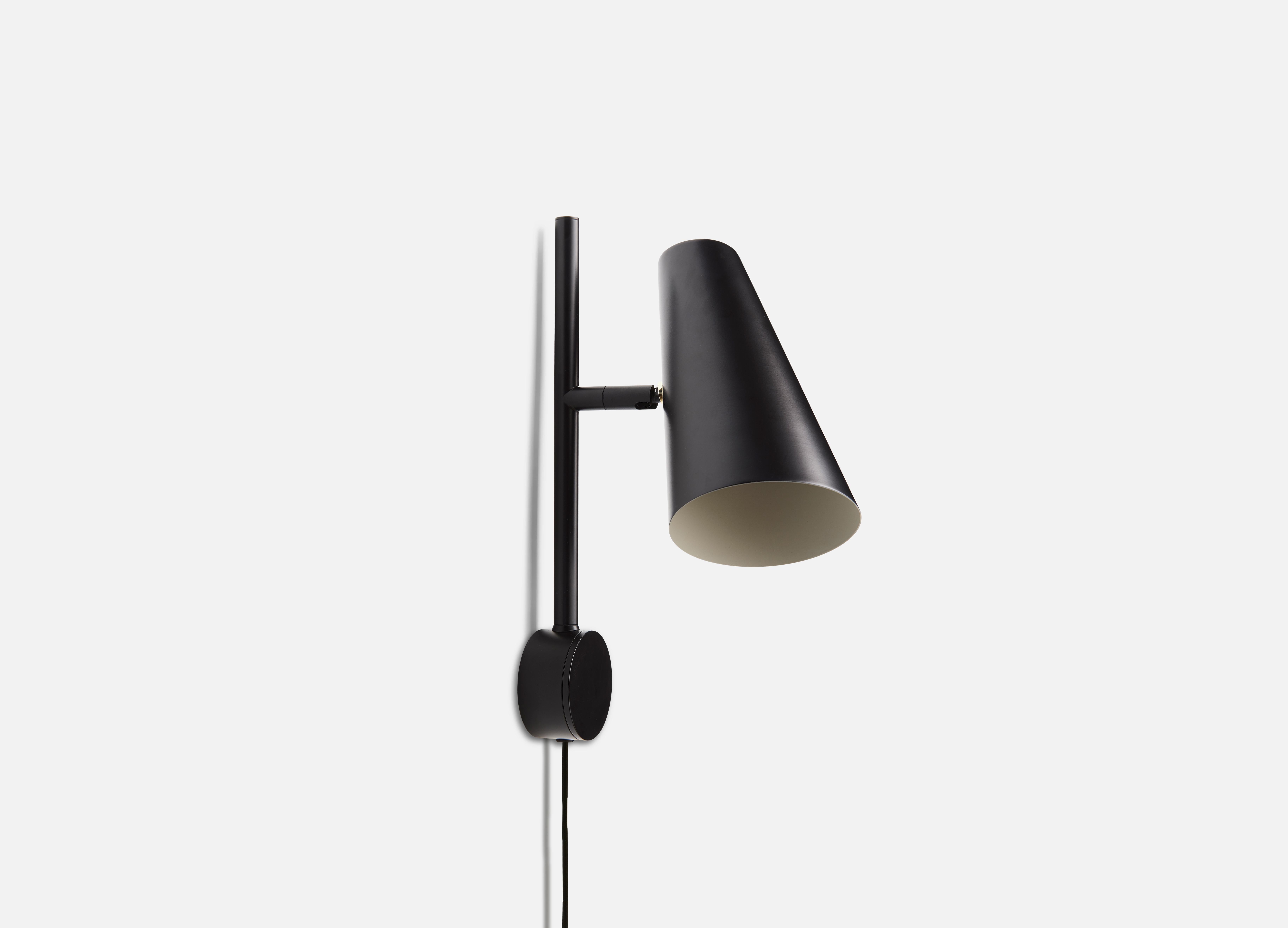 Post-Modern Black Cono Wall Lamp by Benny Frandsen For Sale