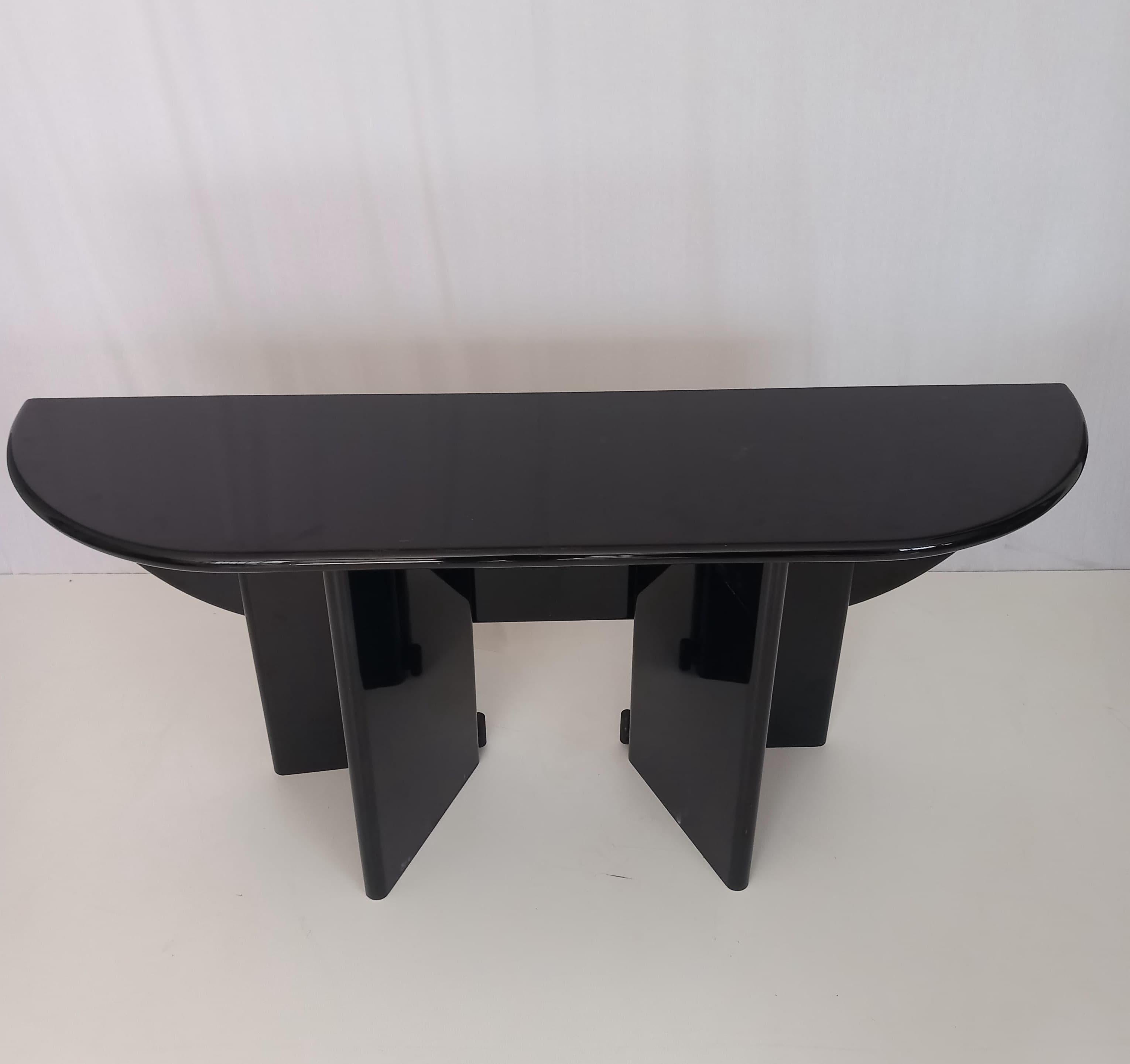 Mid-Century Modern Black Console Table model Antella, 70s For Sale
