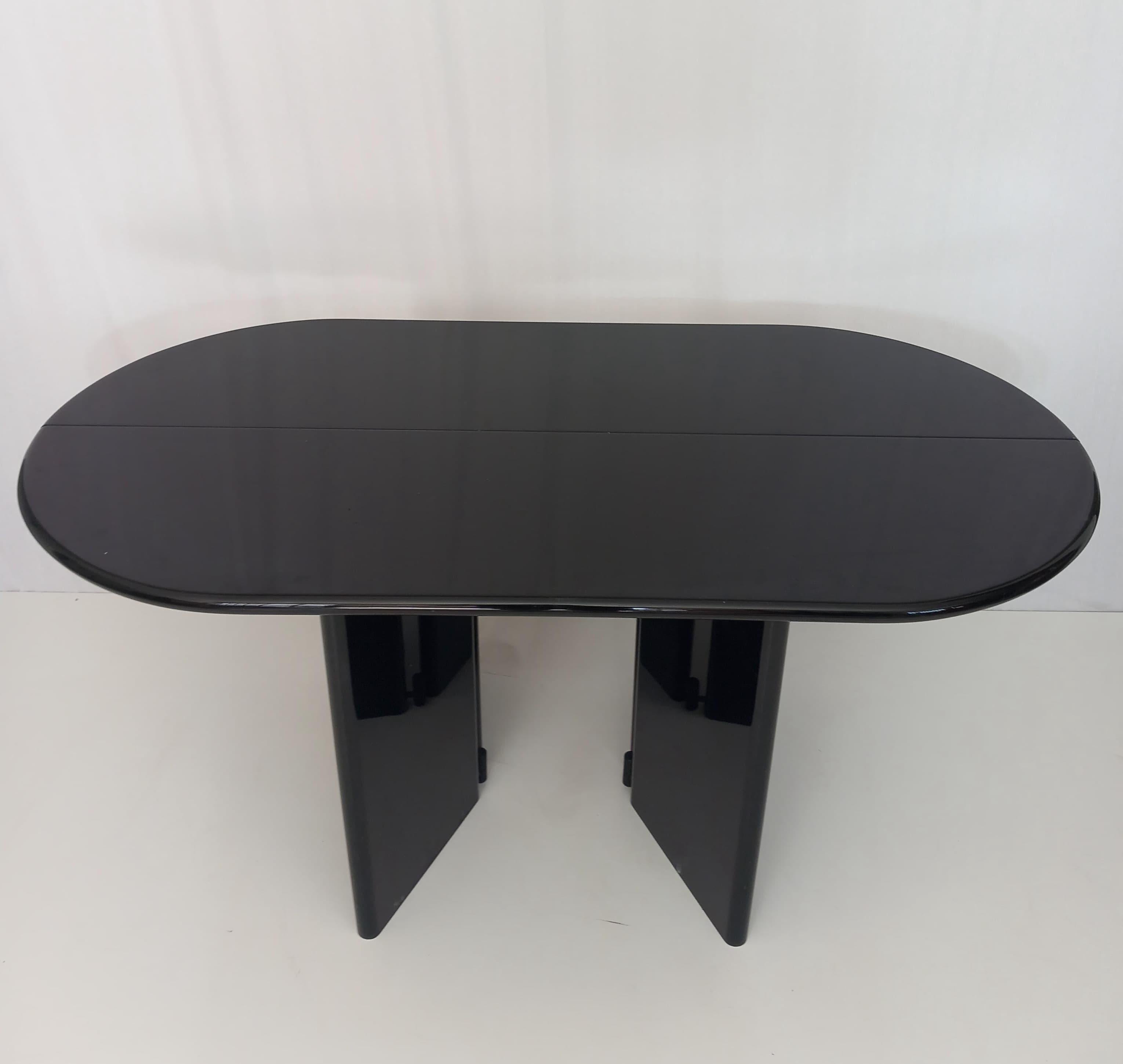 Late 20th Century Black Console Table model Antella, 70s For Sale