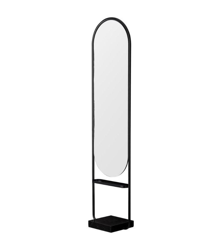 Black Contemporary Floor Mirror For Sale at 1stDibs