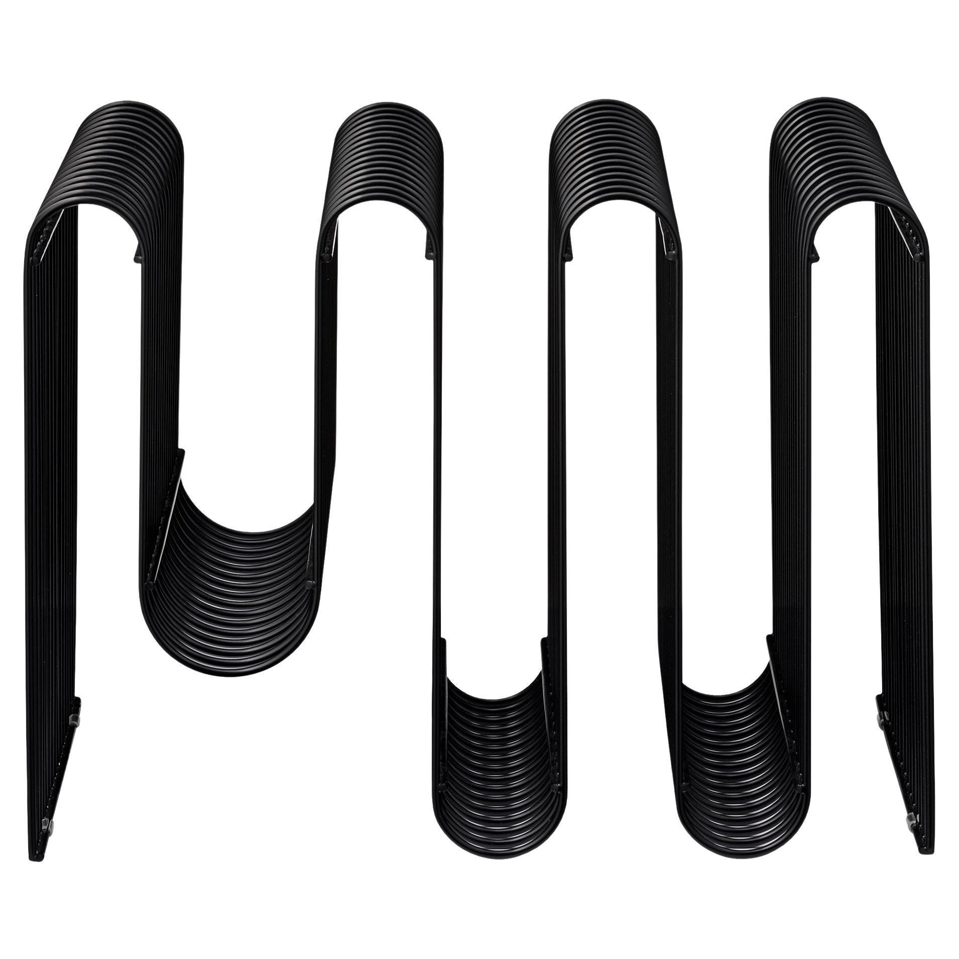 Silver Contemporary Magazine Holder For Sale at 1stDibs