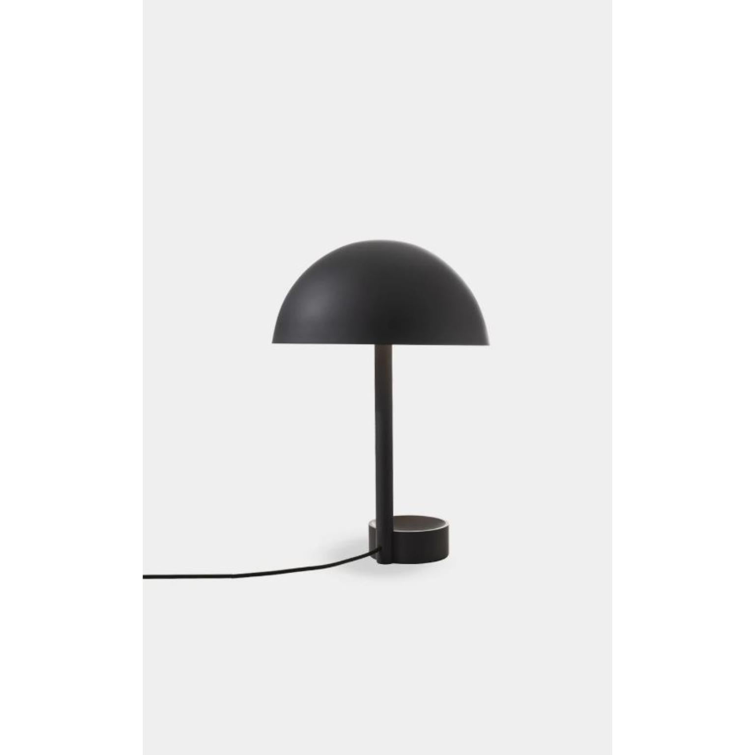 Brazilian Black Copa Table Lamp by Wentz For Sale