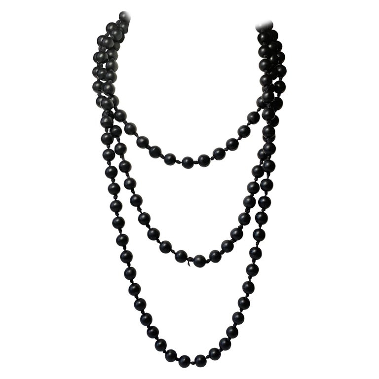 Black Coral Bead Necklace Beads at 1stDibs black coral beads, black