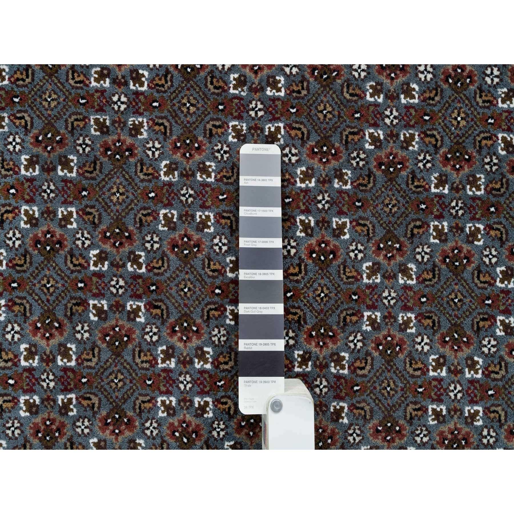 Schwarz Koralle Grau 175 KPSI Herati Design Handgeknüpfter Teppich aus reiner Wolle 8'1