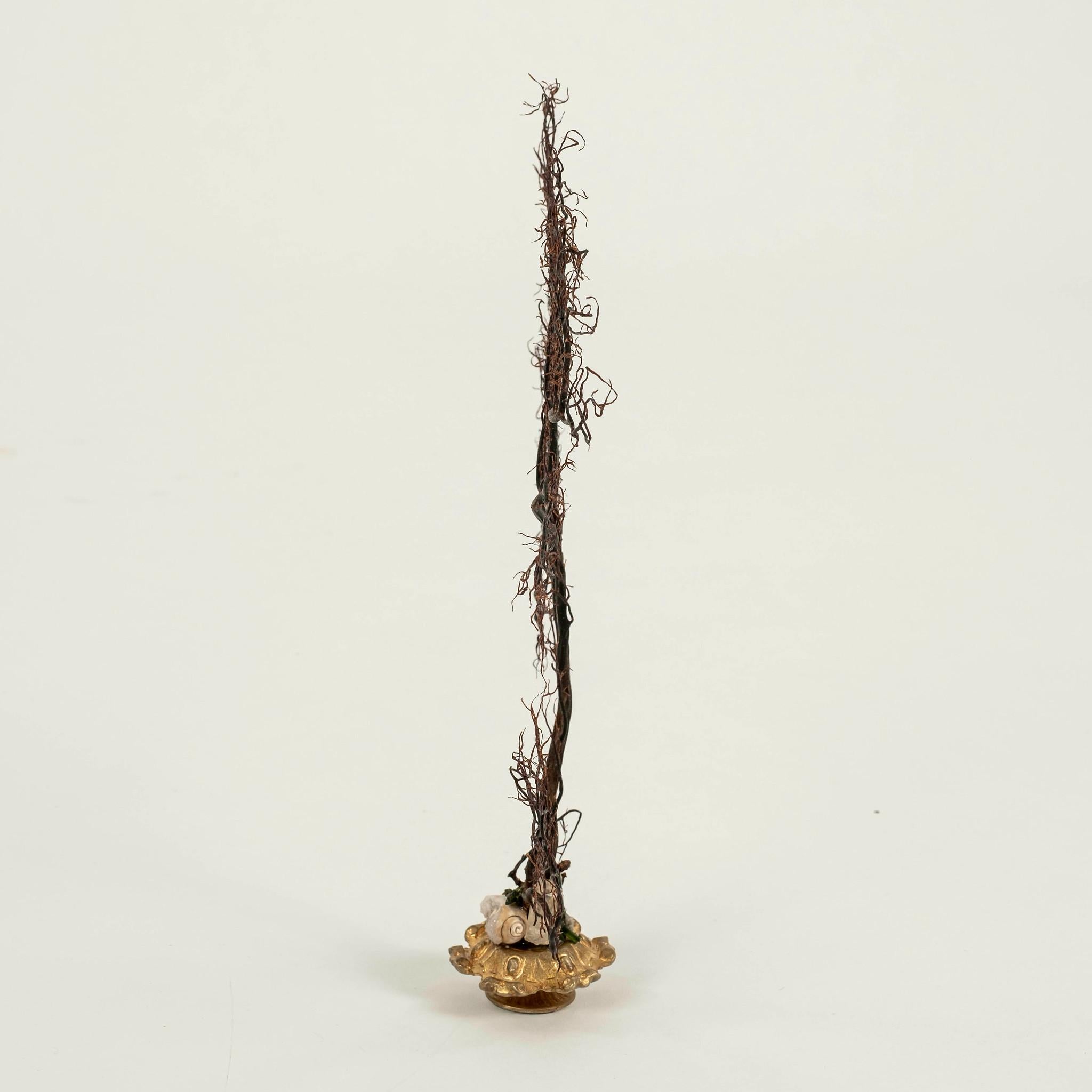 XXIe siècle et contemporain Sculpture éventail de mer en corail noir en vente