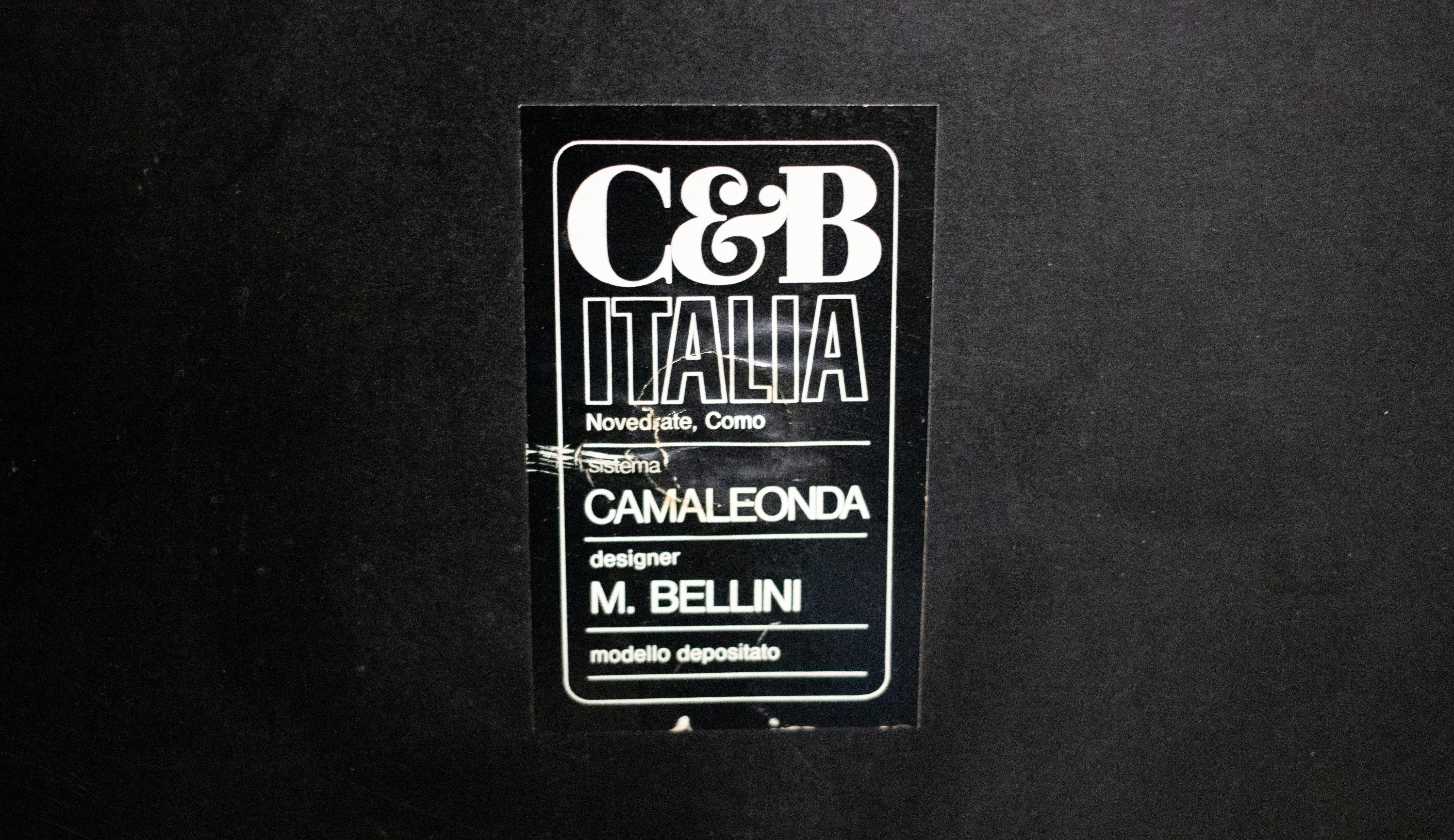 Black Cord Camaleonda Sofa by Mario Bellini for C&B Italia/B&B Italia, Original 12