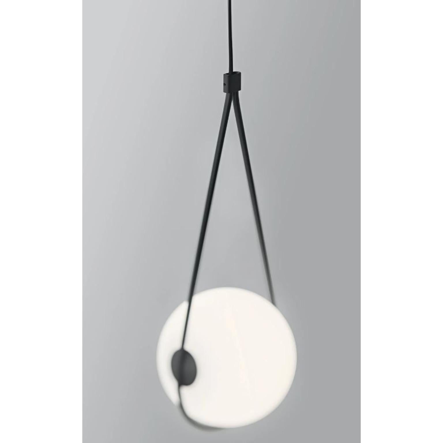 Black Corda Pendant Lamp by Wentz In New Condition For Sale In Geneve, CH