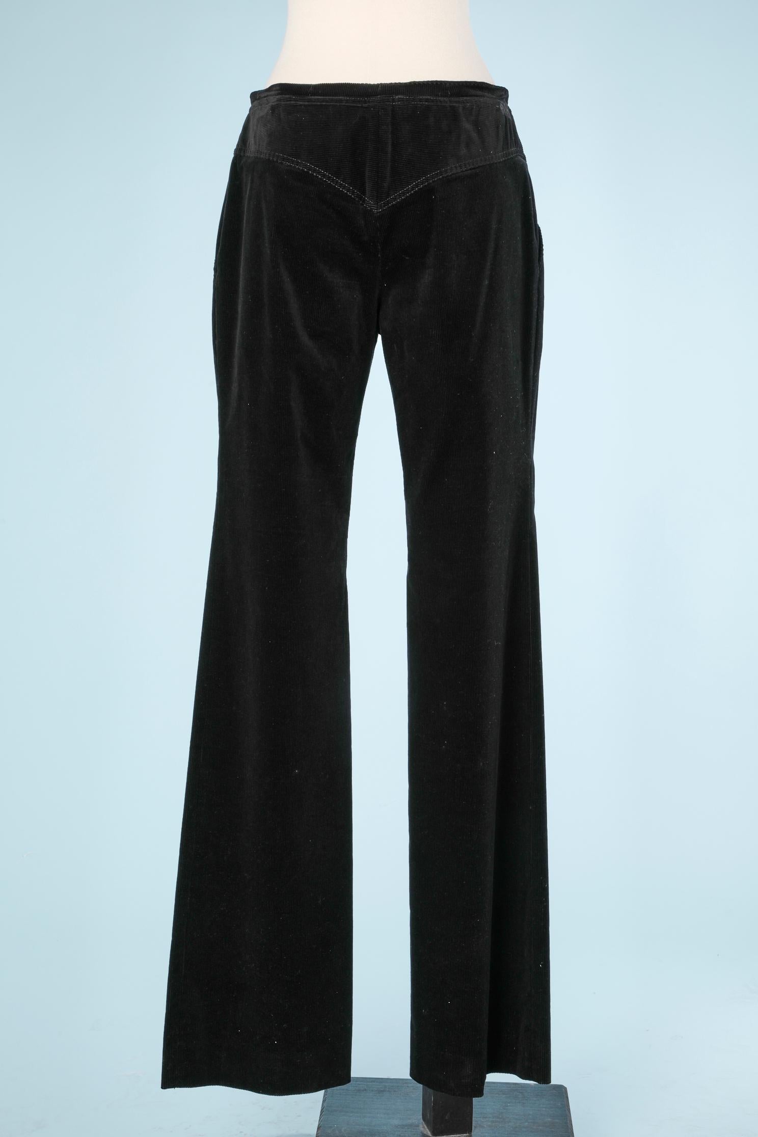 Black corduroy trouser D&G by Dolce& Gabbana  In Excellent Condition In Saint-Ouen-Sur-Seine, FR