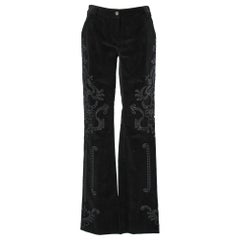 Black corduroy trousers D&G by Dolce&Gabbana 