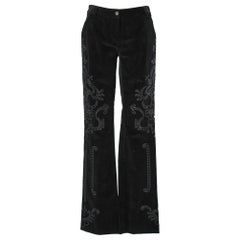 Pantalon en velours côtelé noir D&G de Dolce&Gabbana 