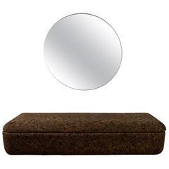 Black Cork Wall Mounted Console and Mirror