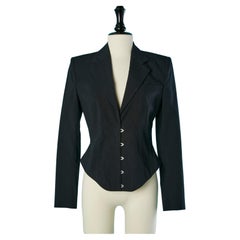 Black corset- jacket with laces in the back Jean-Paul Gaultier Femme 